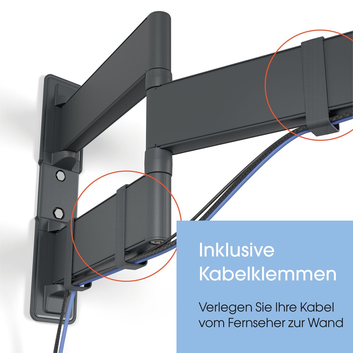 Vogels TVM3845 Schwenkbare TV-Wandhalterung 55-100 Zoll