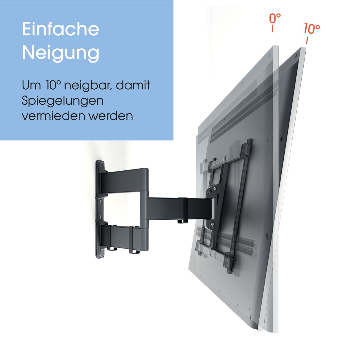 Vogels TVM3845 Schwenkbare TV-Wandhalterung 55-100 Zoll