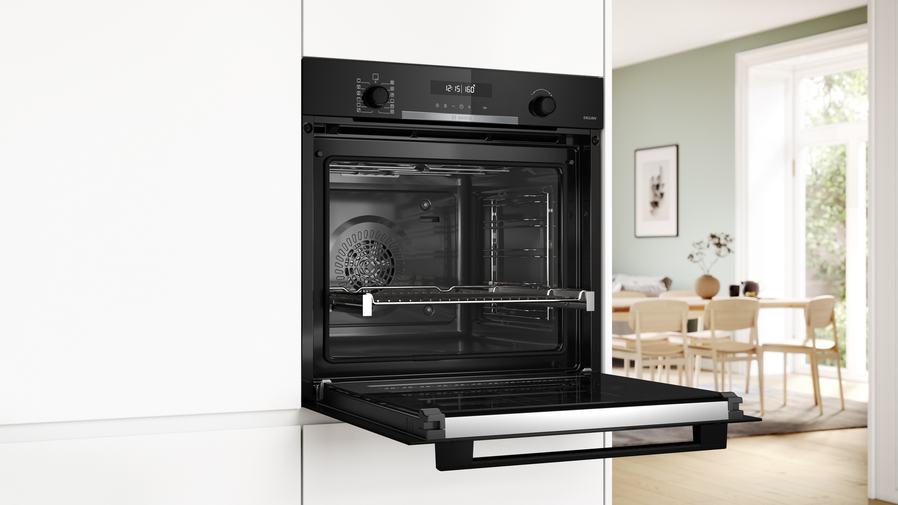 Bosch HBG378AB4 Einbau-Backofen | EEK A+ | Schwarz | AirFry | 3D-Heißluft