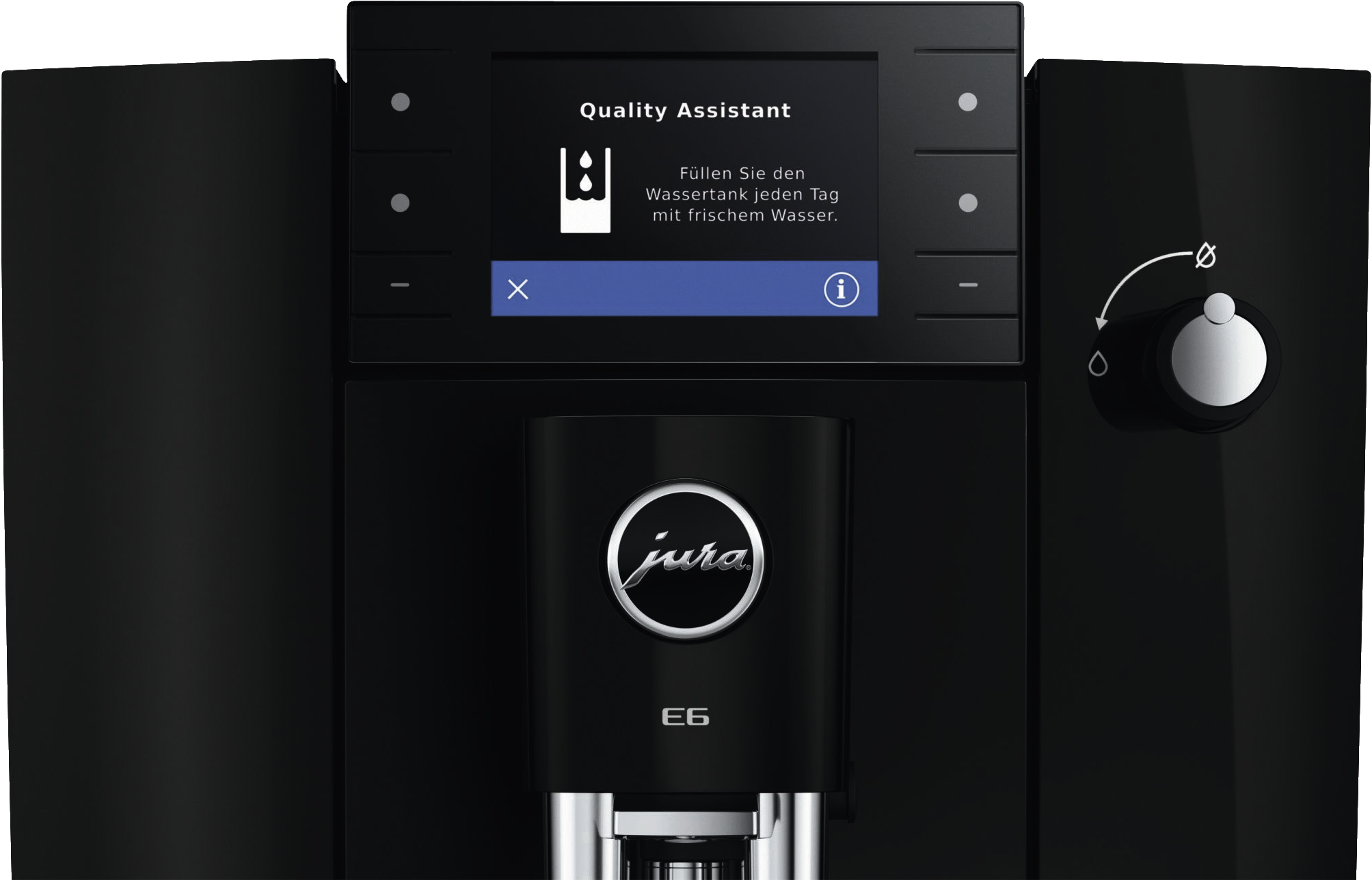 JURA E6 (ED) Piano Black | Kaffeevollautomat | 15 bar | 1,9 l Tank