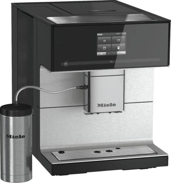 cm7350_blk_2 Miele CM 7350 CoffeePassion Kaffeevollautomat Obsidianschwarz Unbenutztes Vorführgerät