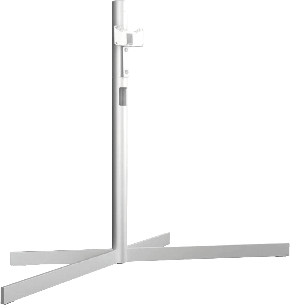 Loewe floor stand stellar motor 65 | Alu-Silber | für 65 Zoll | schwenkbar