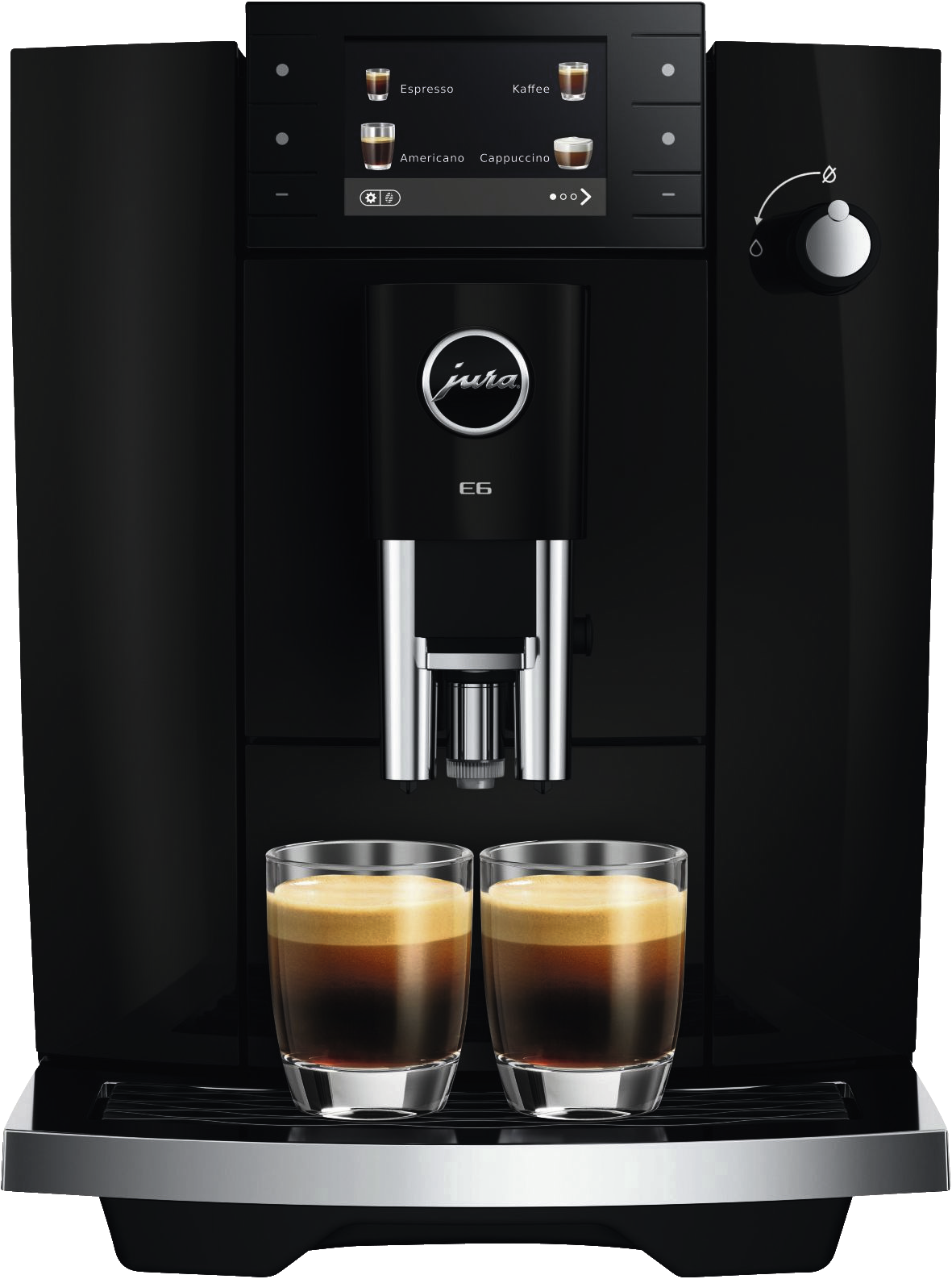 JURA E6 (ED) Piano Black | Kaffeevollautomat | 15 bar | 1,9 l Tank