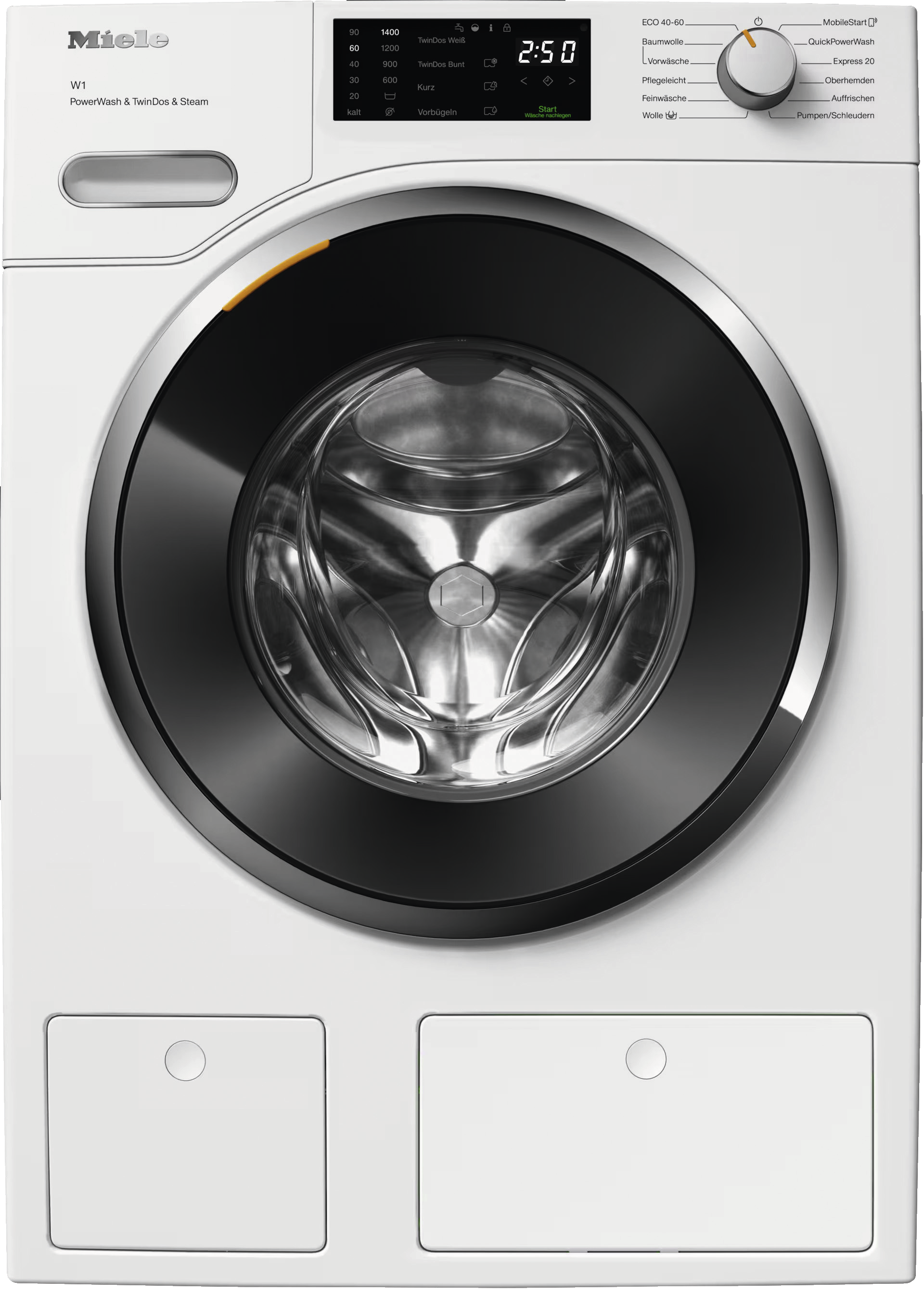 Miele WWG 880 WPS | W1 | 9 kg | 1.400 U/min | QuickPowerWash | SteamCare | TwinDos | EEK A