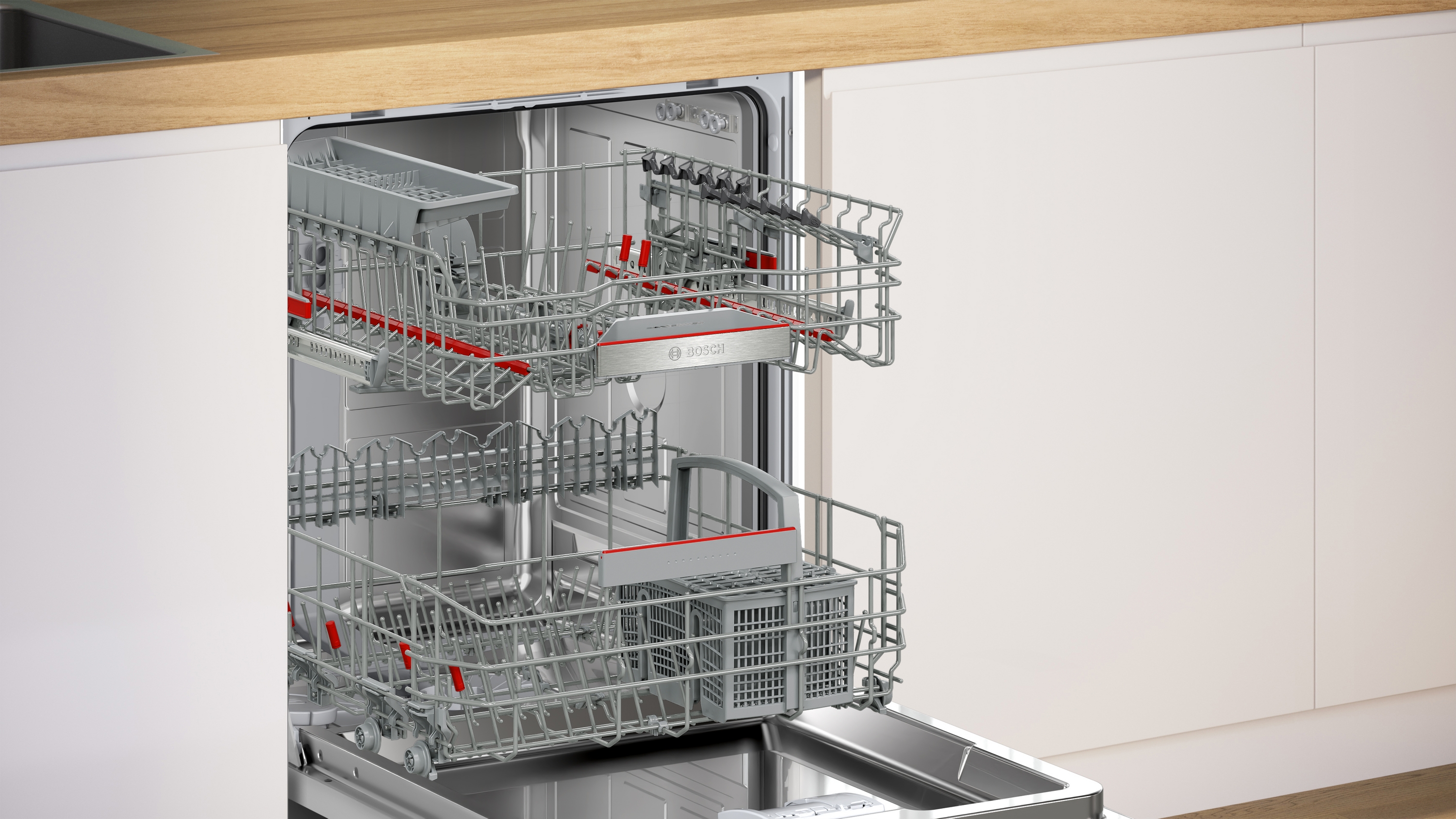 Bosch SBV4EBX0ME XXL Geschirrspüler vollintegr. | Max Flex Körbe | Info Light | Efficient Dry