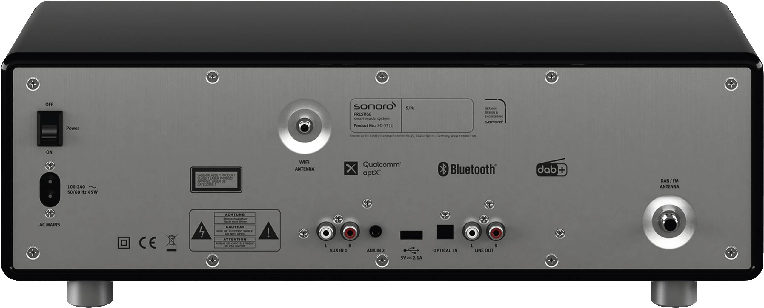 Sonoro PRESTIGE | 120W | DAB+/UKW | CD-Player | Internet-Radio | Bluetooth