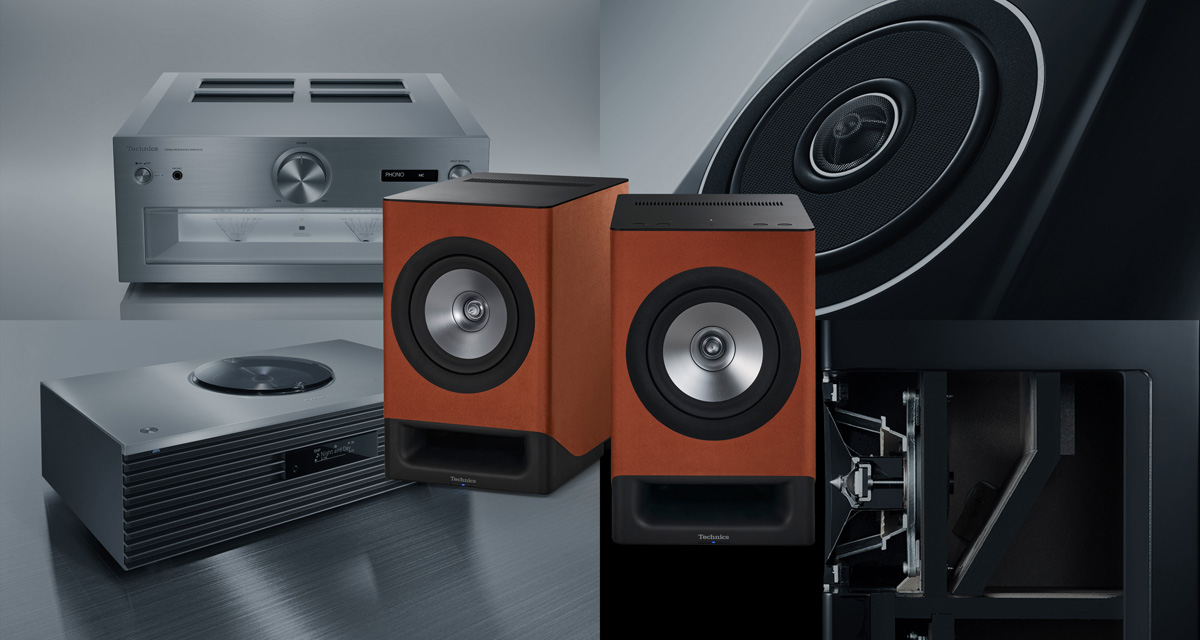 Technics SC-CX700 Kabellose Aktiv-HiFi-Regal-Lautsprecher