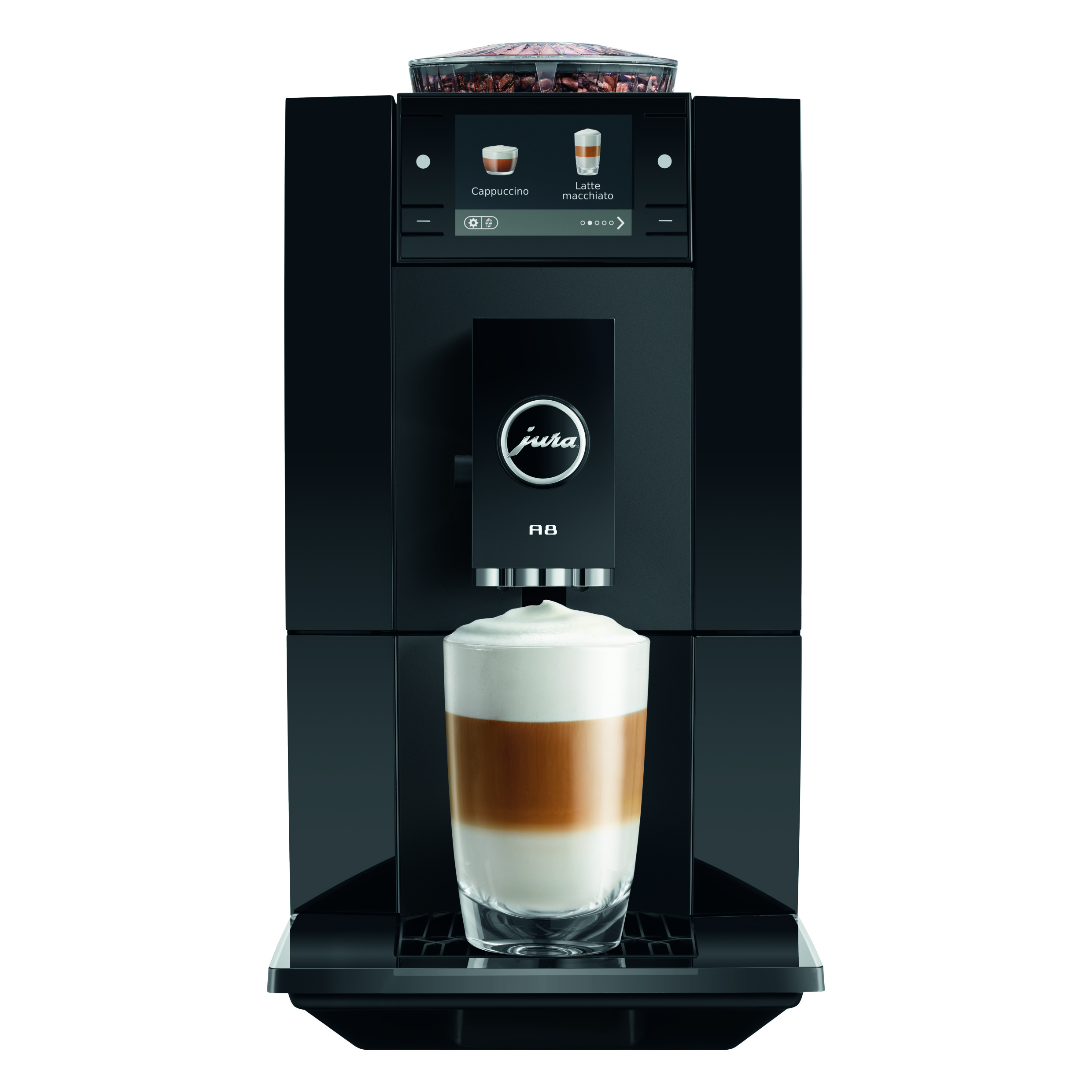 JURA A8 (EA) Piano Black | 15 bar | 0,8 l Tank