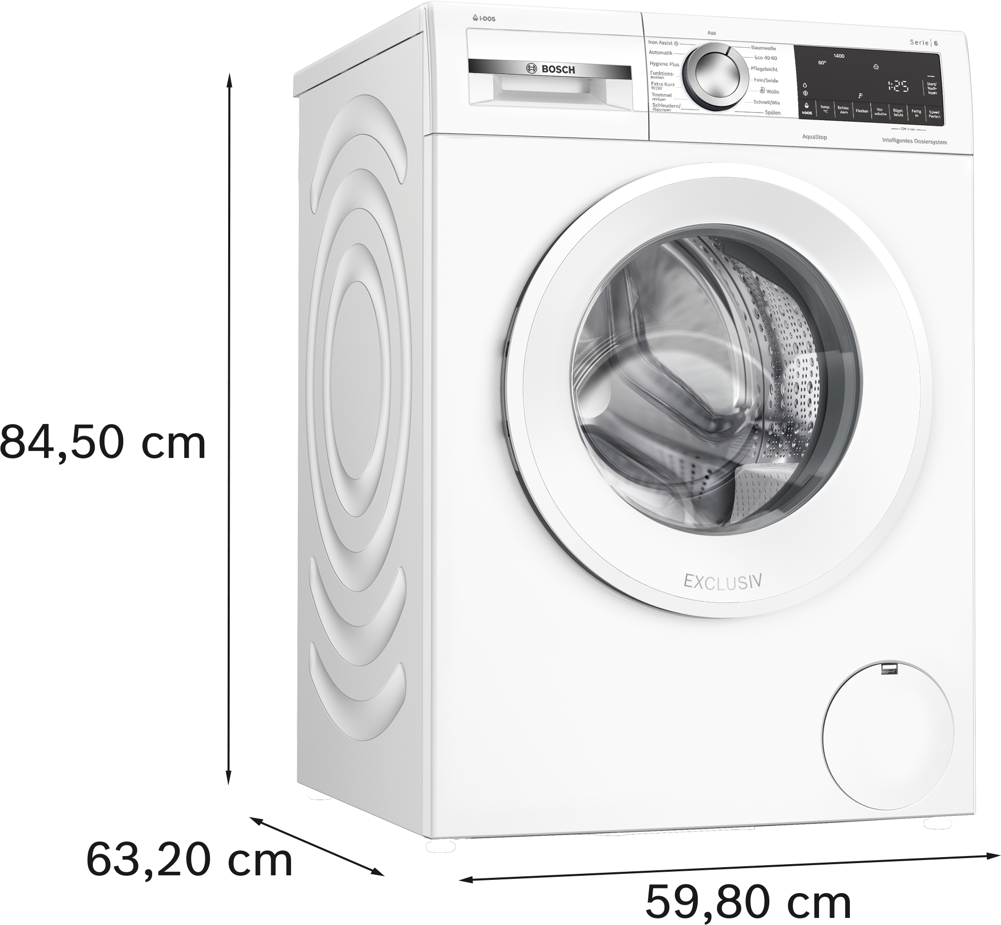 Bosch WGG244F90 Waschmaschine | 9kg | 1400 U/min | i-DOS | Iron Assist | Speed Perfect | EEK A