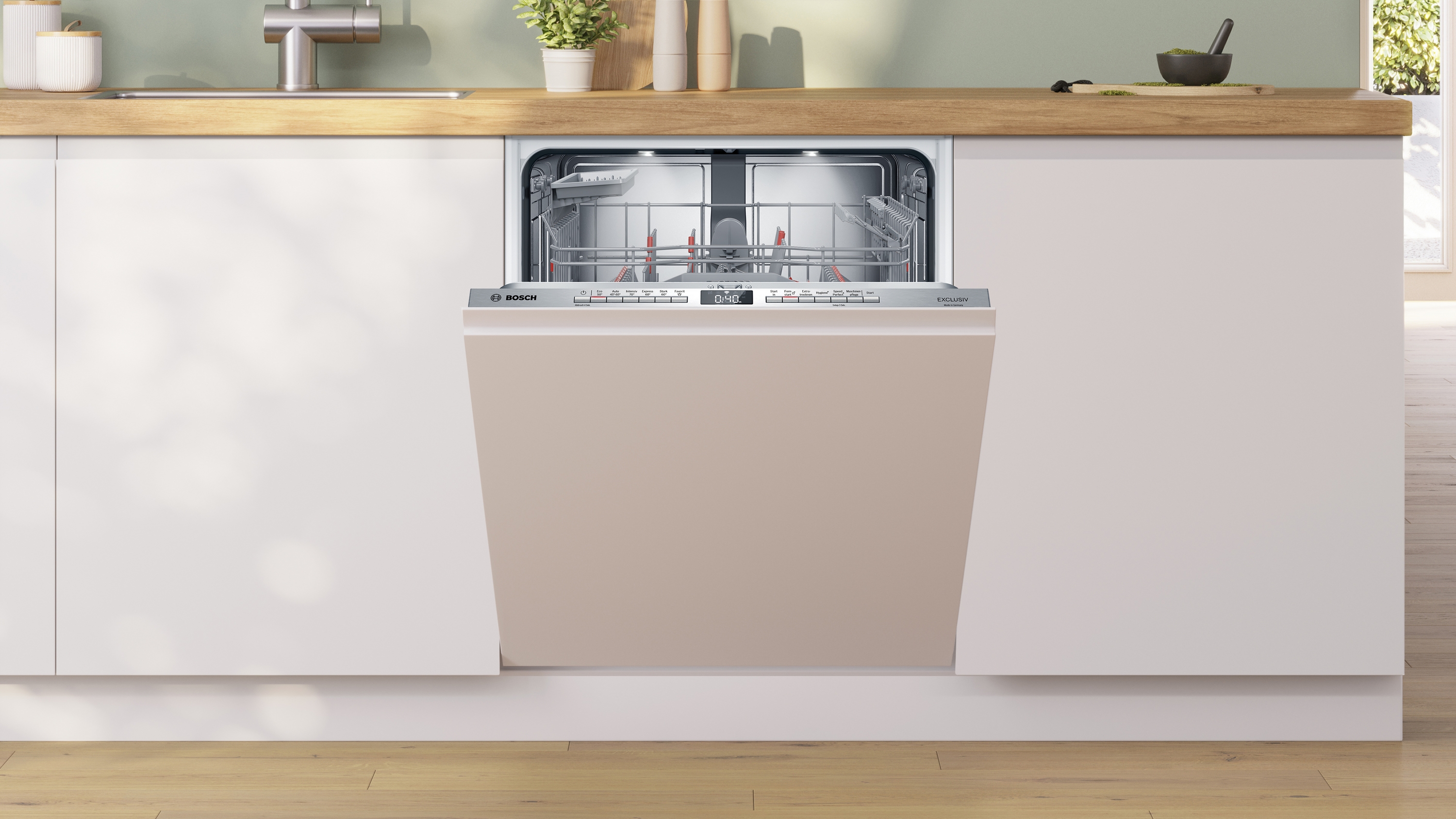 Bosch SBV4EBX04D XXL Geschirrspüler vollintegr. | 60 cm | Max Flex Pro Körbe | Time Light | Efficient Dry