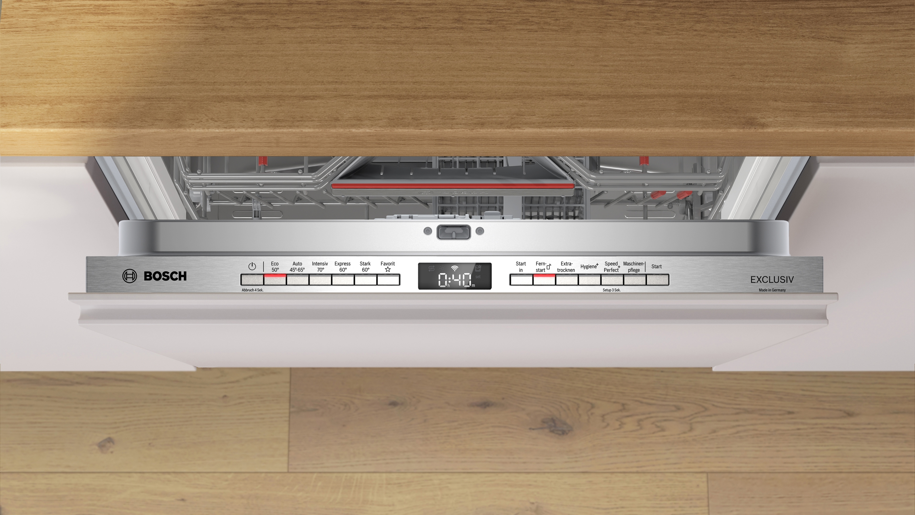 Bosch SBV4EBX04D XXL Geschirrspüler vollintegr. | 60 cm | Max Flex Pro Körbe | Time Light | Efficient Dry