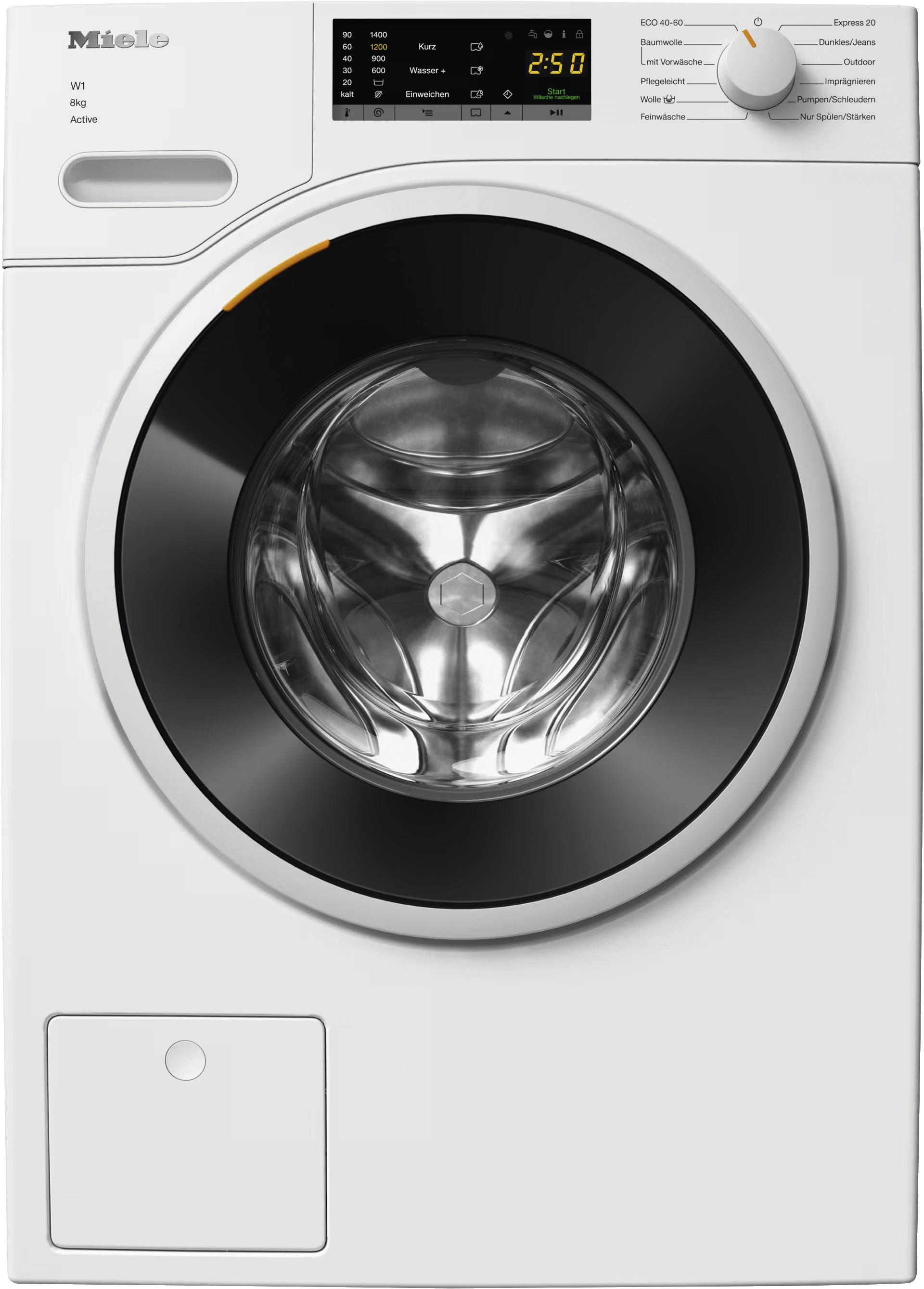 Miele WWA 120 WPS Active | W1 | 8 kg | W1 | 1.400 U/min | 72 dB | EEK A