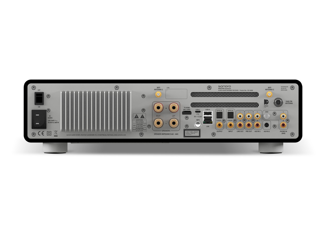 Sonoro Maestro Quantum Stereo Netzwerk-Verstärker