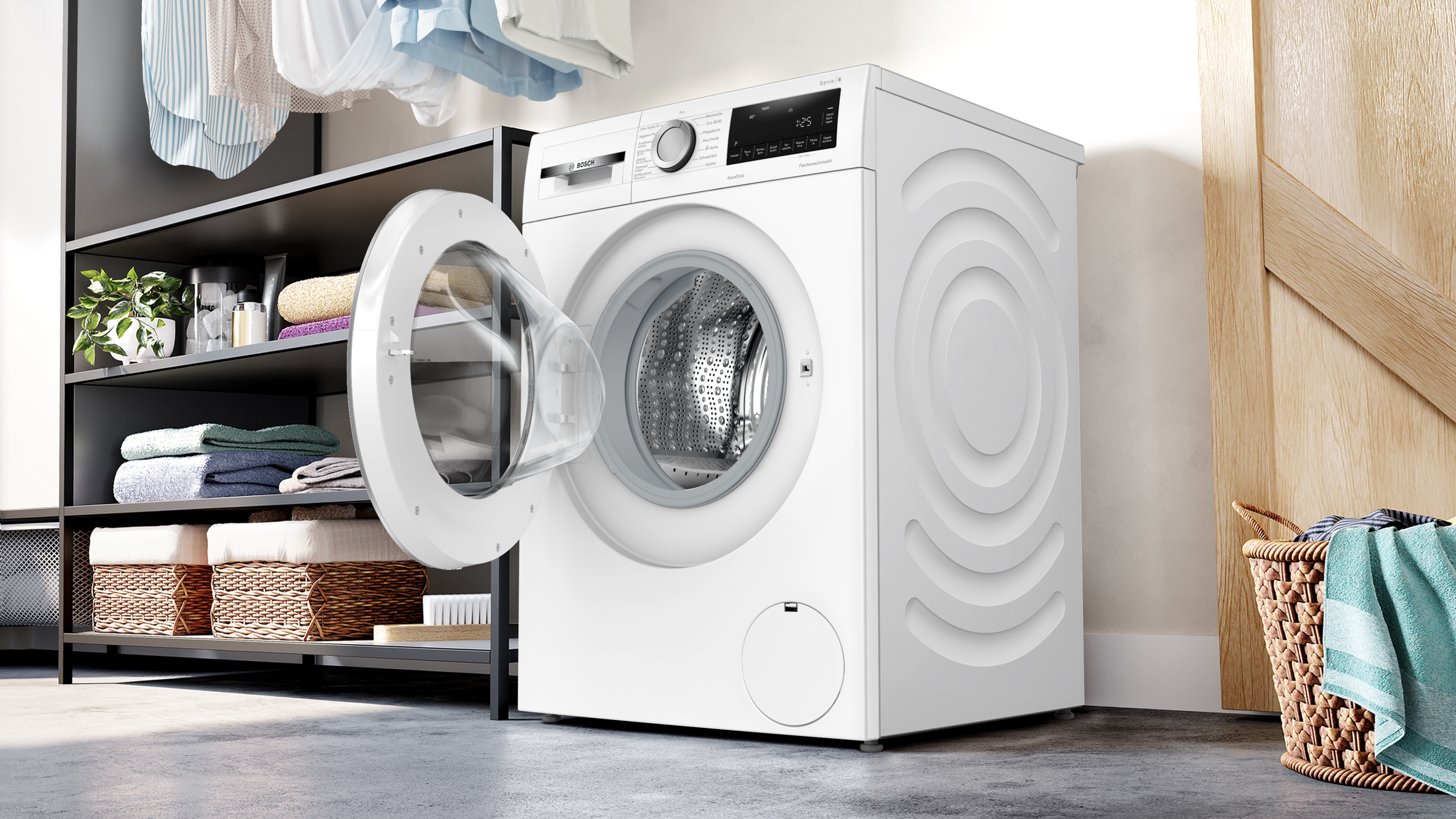 Bosch WGG256Z91 Waschmaschine | 10 kg | 1600 U/min | Iron Assist | Speed Perfect | EEK A | 73 dB