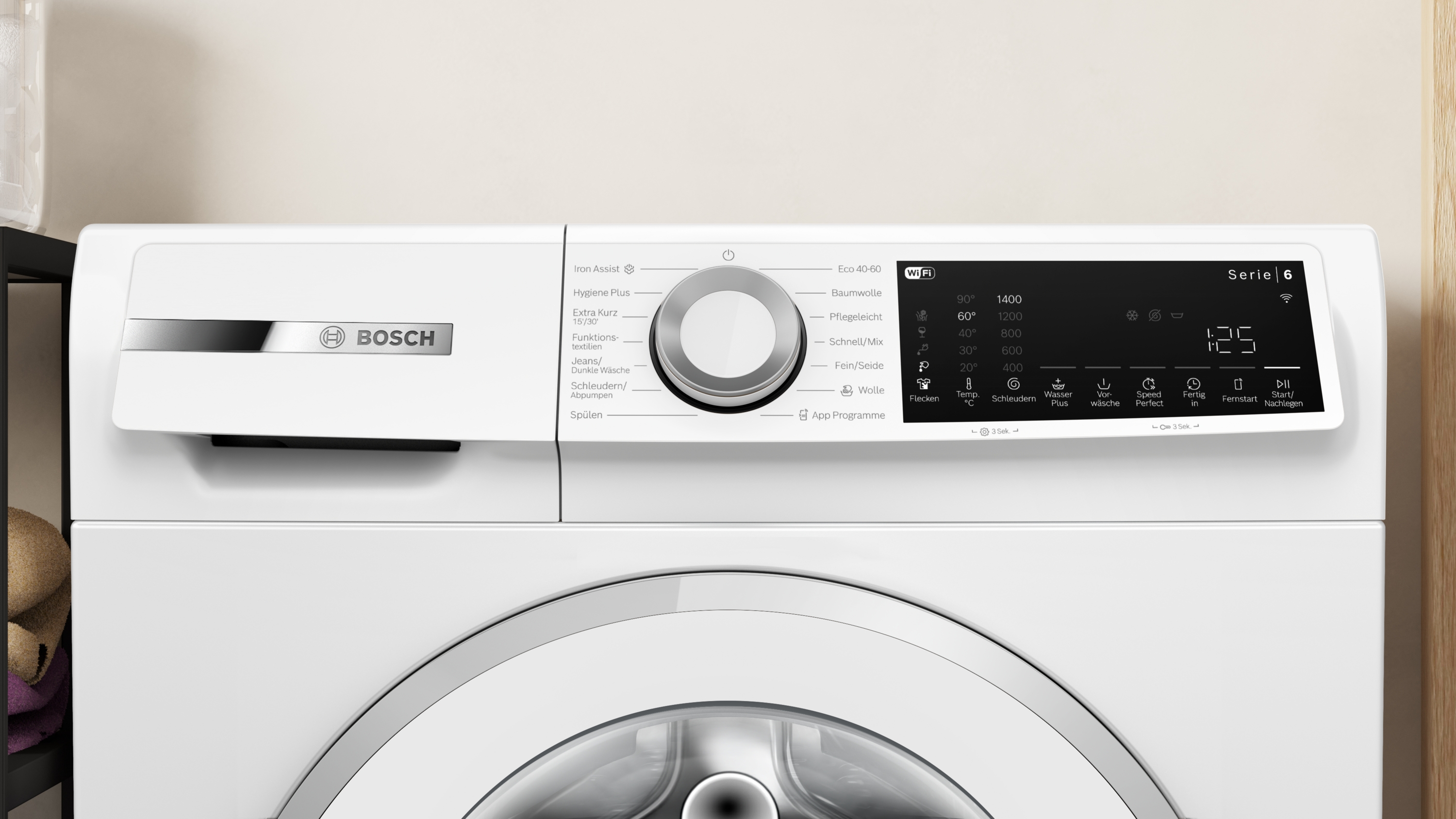 Bosch WGJ24409 Waschmaschine | 9kg | 1400 U/min | Iron Assist | Home Connect | EEK A | 71dB
