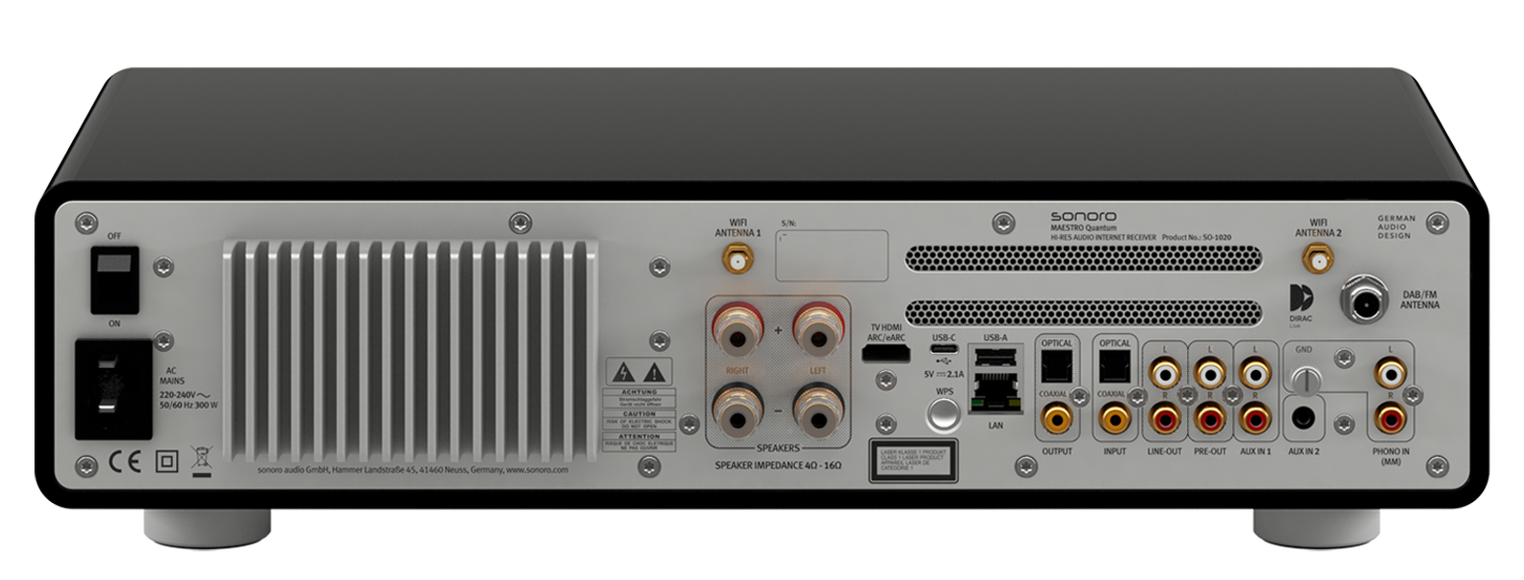 Sonoro MAESTRO Quantum | Hi-Res Netzwerk-Receiver | CD | DAB+/Internet-Radio | Bluetooth