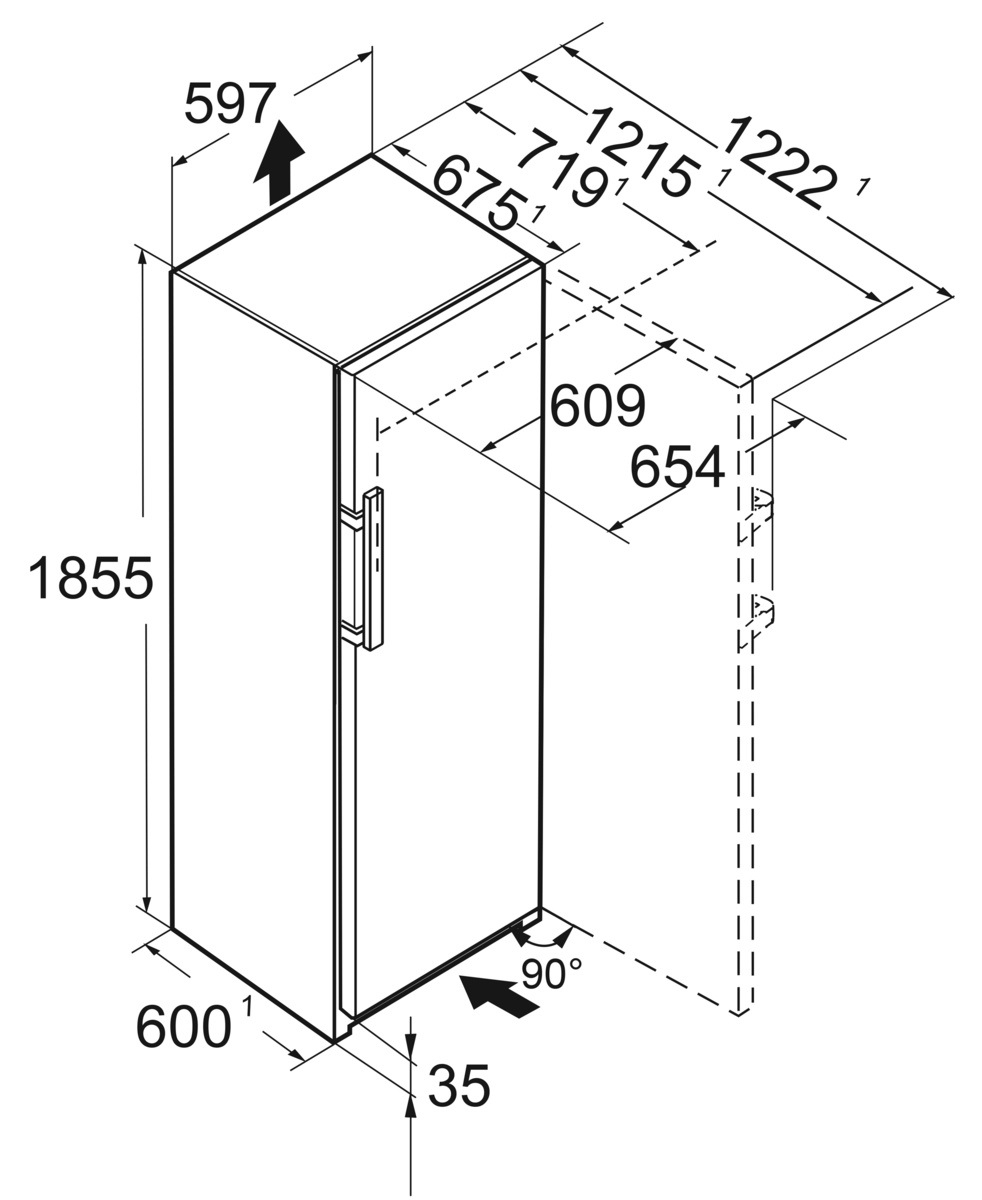 Liebherr RBsdc 525i-22 - Kühlschrank 185,5cm | Prime | BioFresh + SmartDevice | SmartSteel