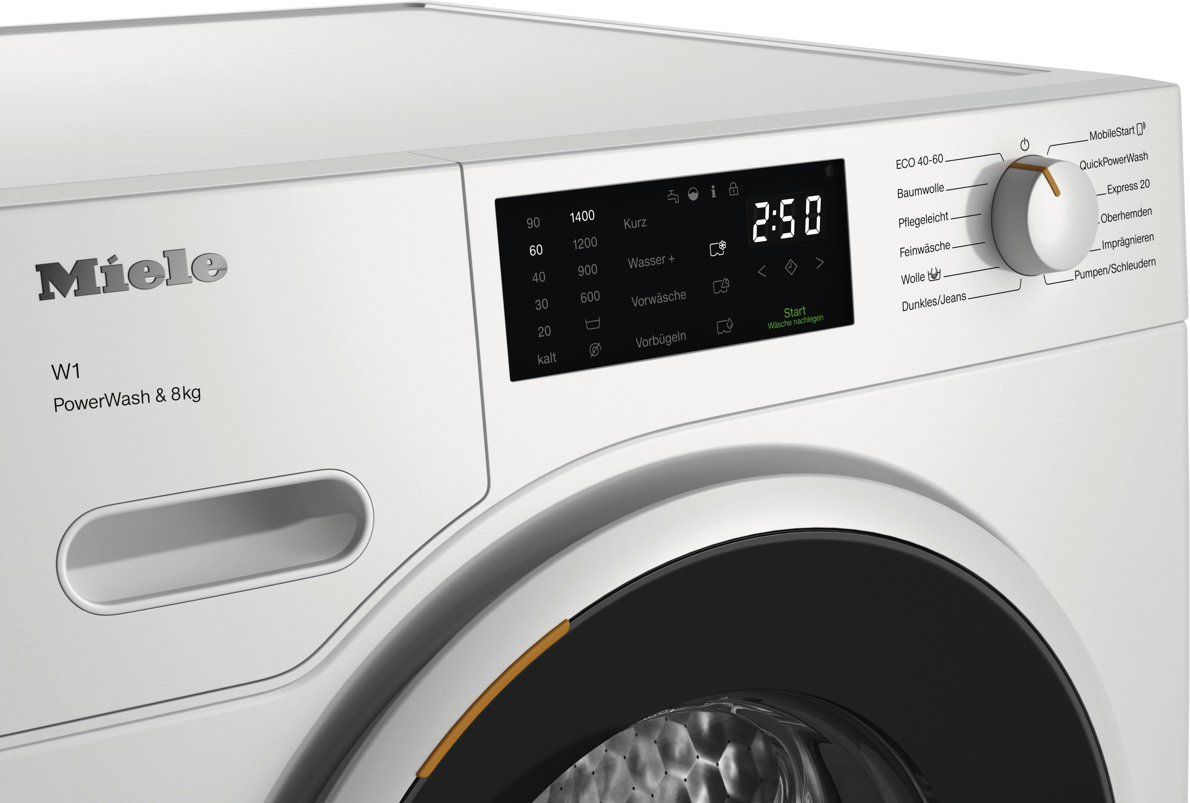 Miele WWB 360 WPS | W1 White Edition | 8 kg | 1.400 U/min | QuickPowerWash | 72 dB | EEK A