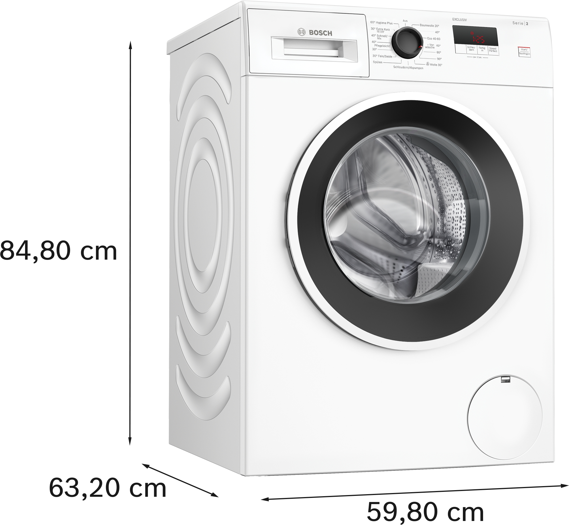 Bosch WGE02490 Waschmaschine | 7kg | 1400 U/min | Speed Perfect | EEK A | 70dB