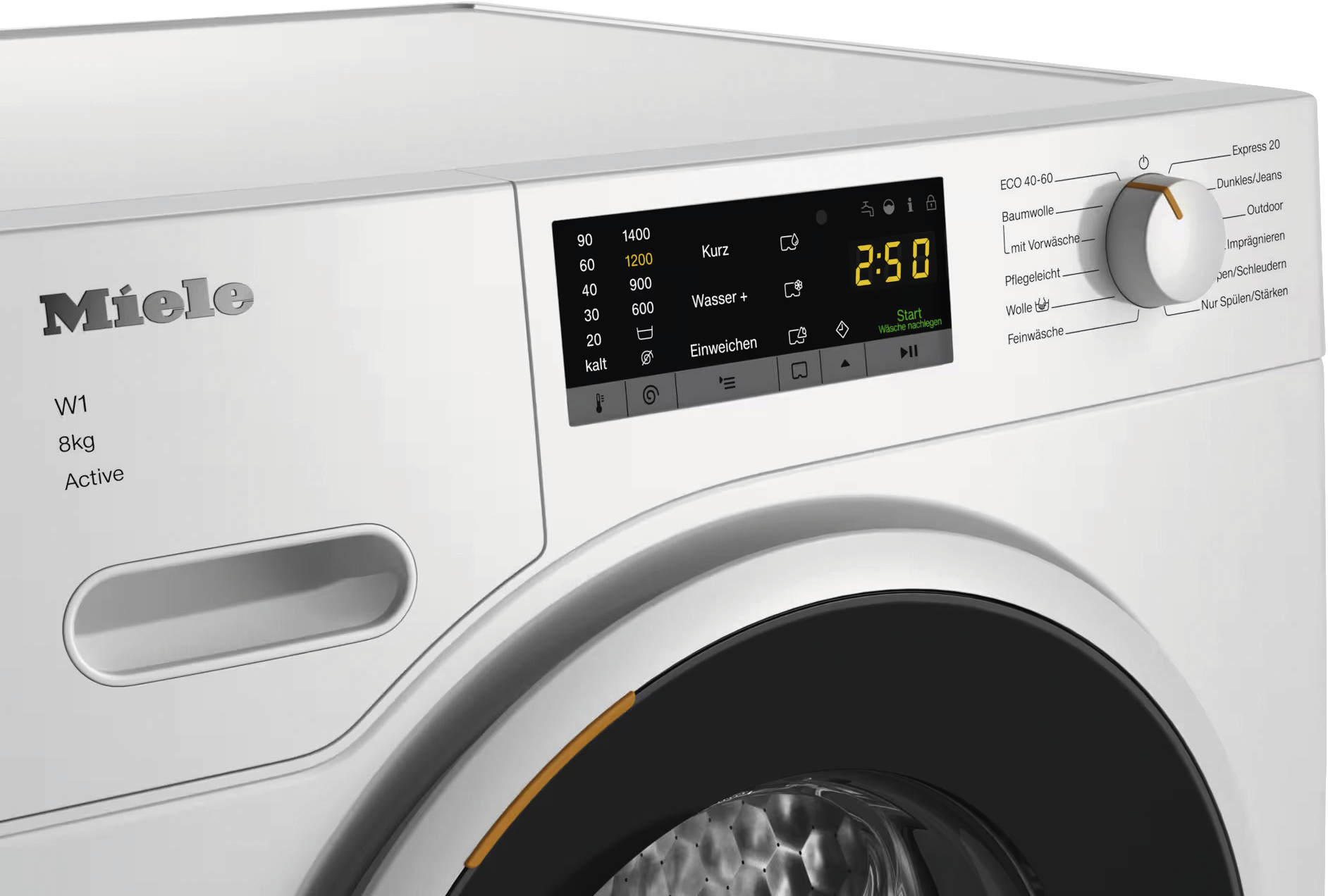Miele WWA 120 WCS Active | 8 kg | W1 | 1.400 U/min | 72 dB | EEK A