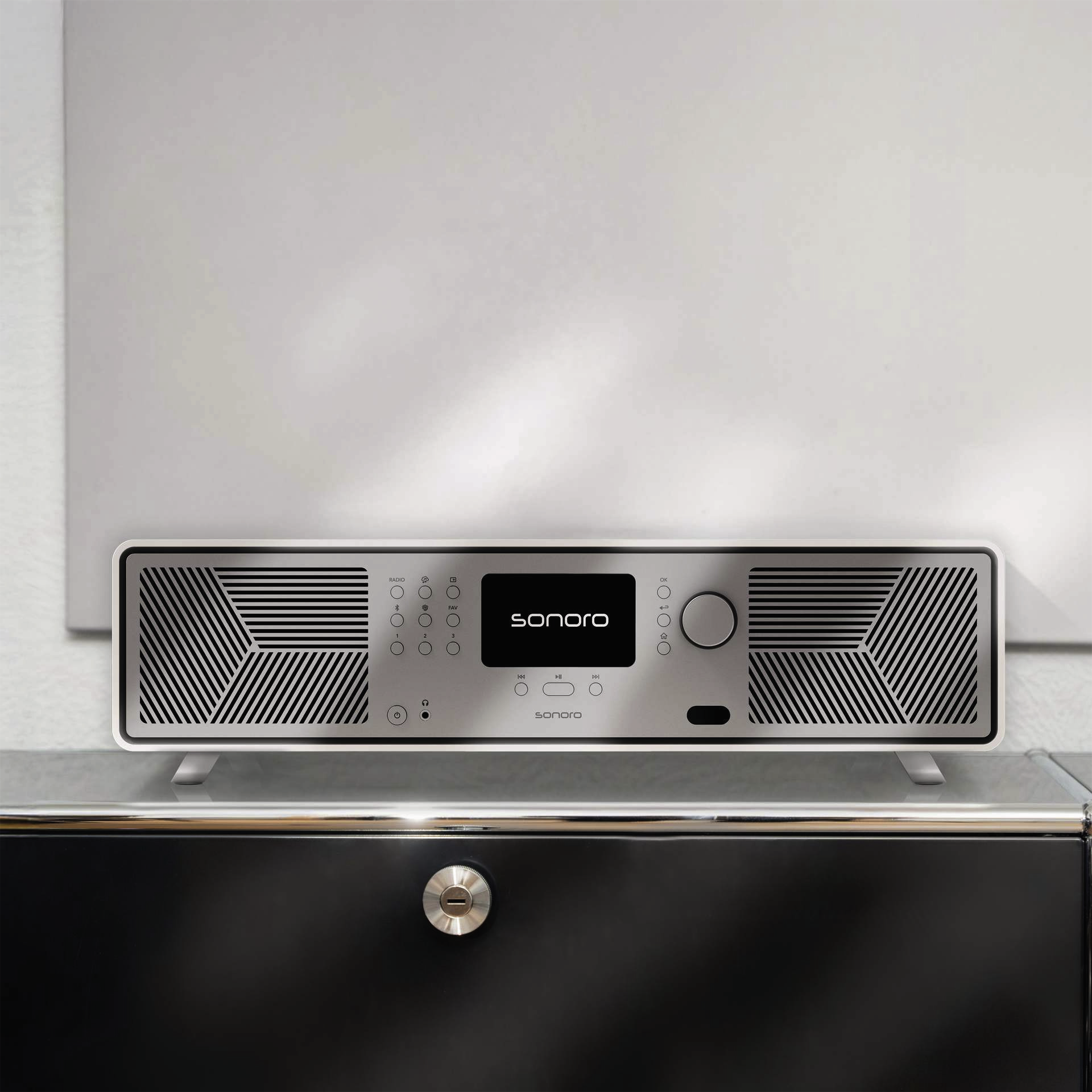 Sonoro AVATON | DAB+/UKW-Radio | Internet-Radio | Bluetooth | 4" Display