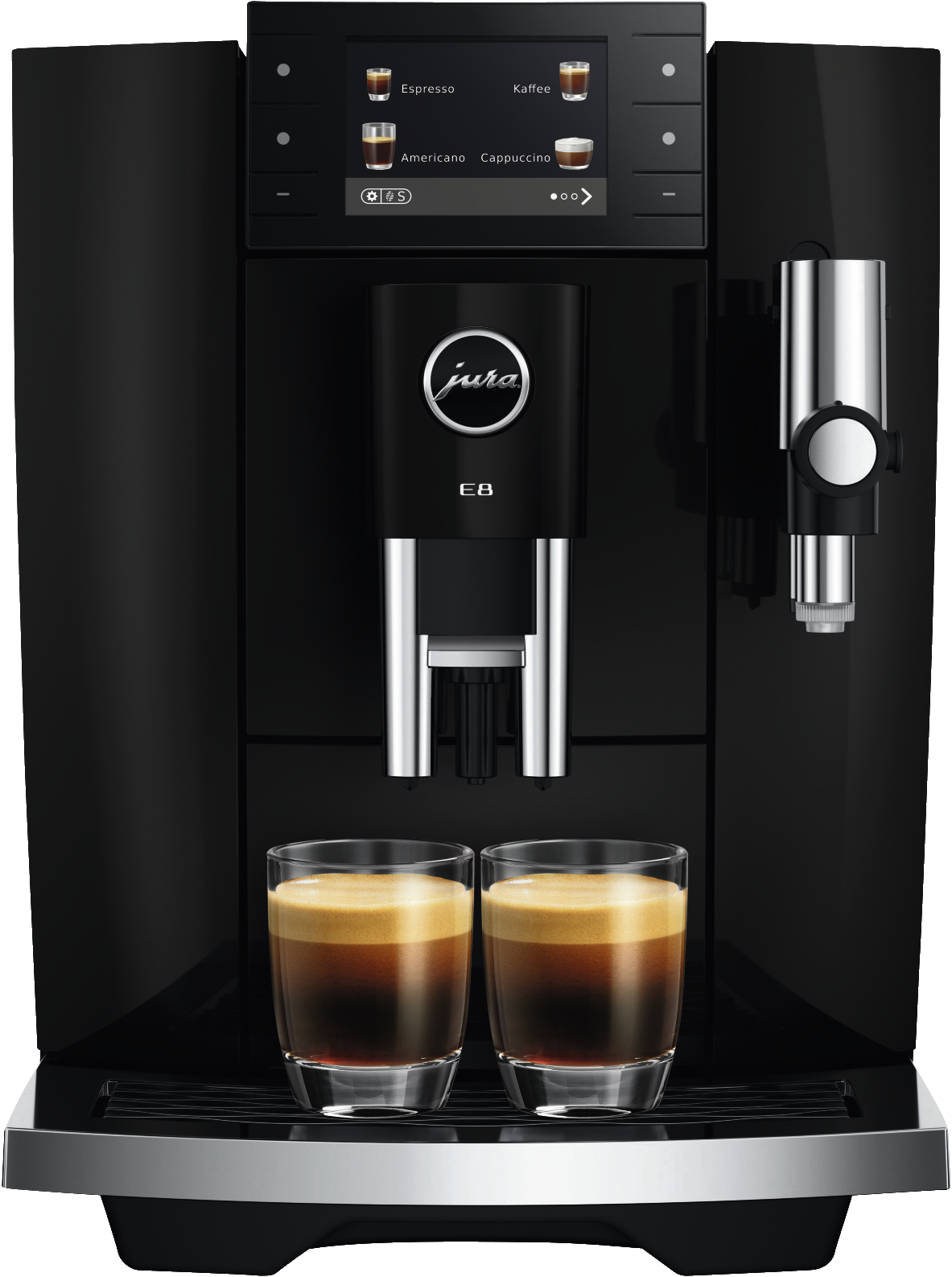JURA E8 (ED) Piano Black | Kaffeevollautomat | 15 bar | 1,9 l Tank