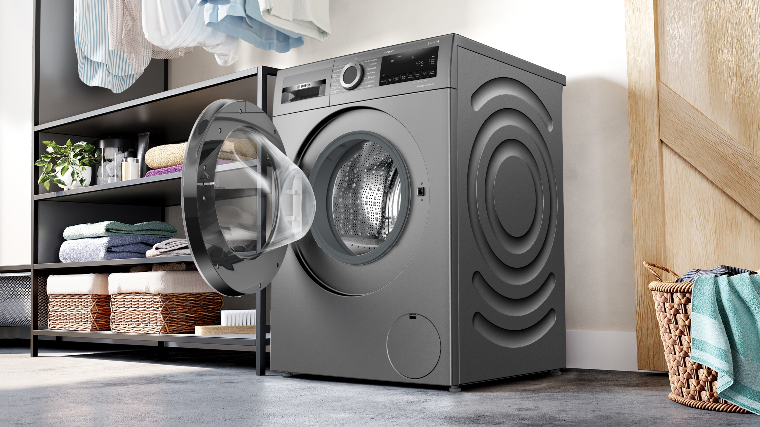 Bosch WGG244ZR90 Waschmaschine | 9 kg | 1400 U/min | Iron Assist | Speed Perfect | EEK A