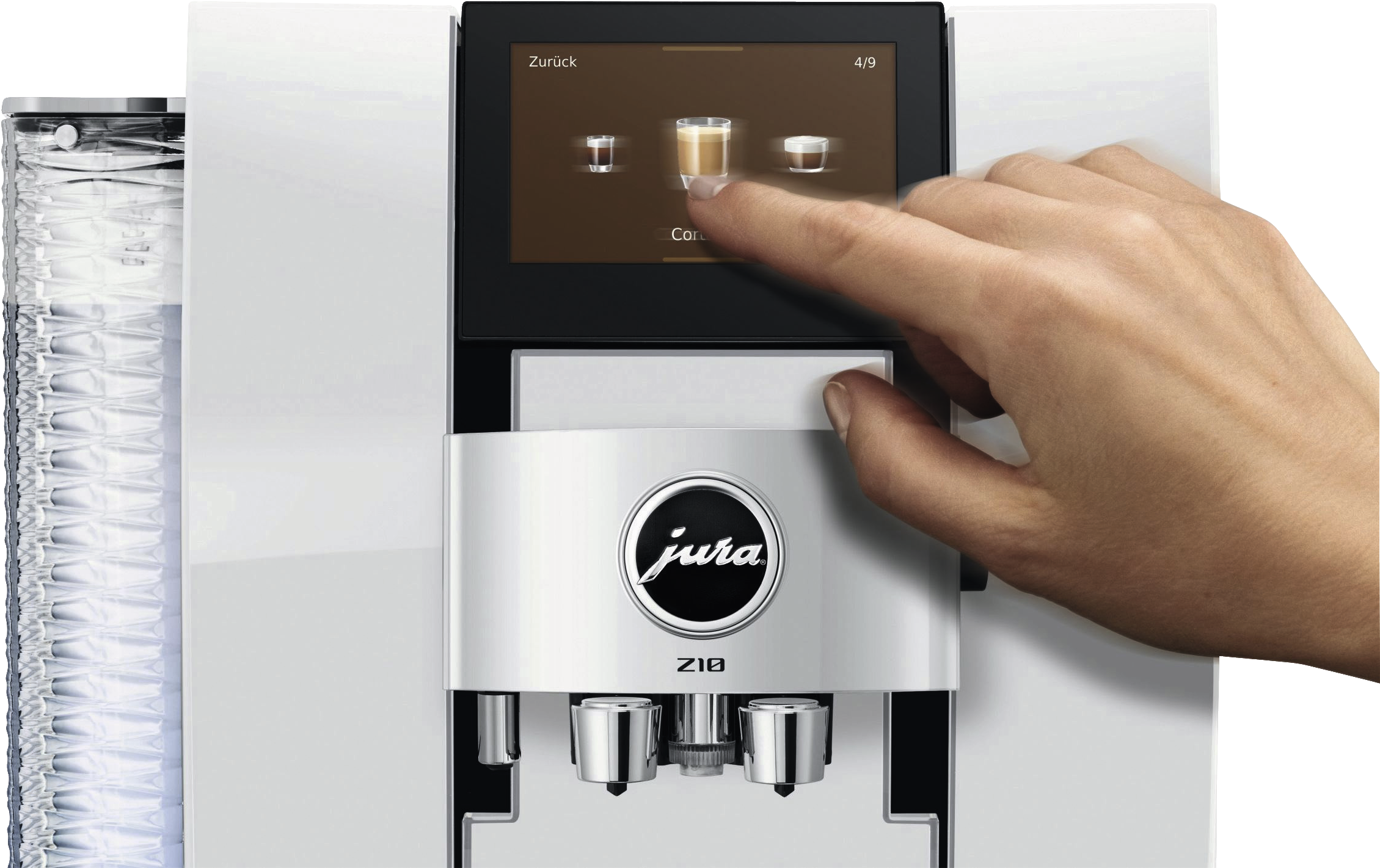 JURA Z10 (EB) Diamond White | Kaffeevollautomat | 15 bar | 2,4 l Tank
