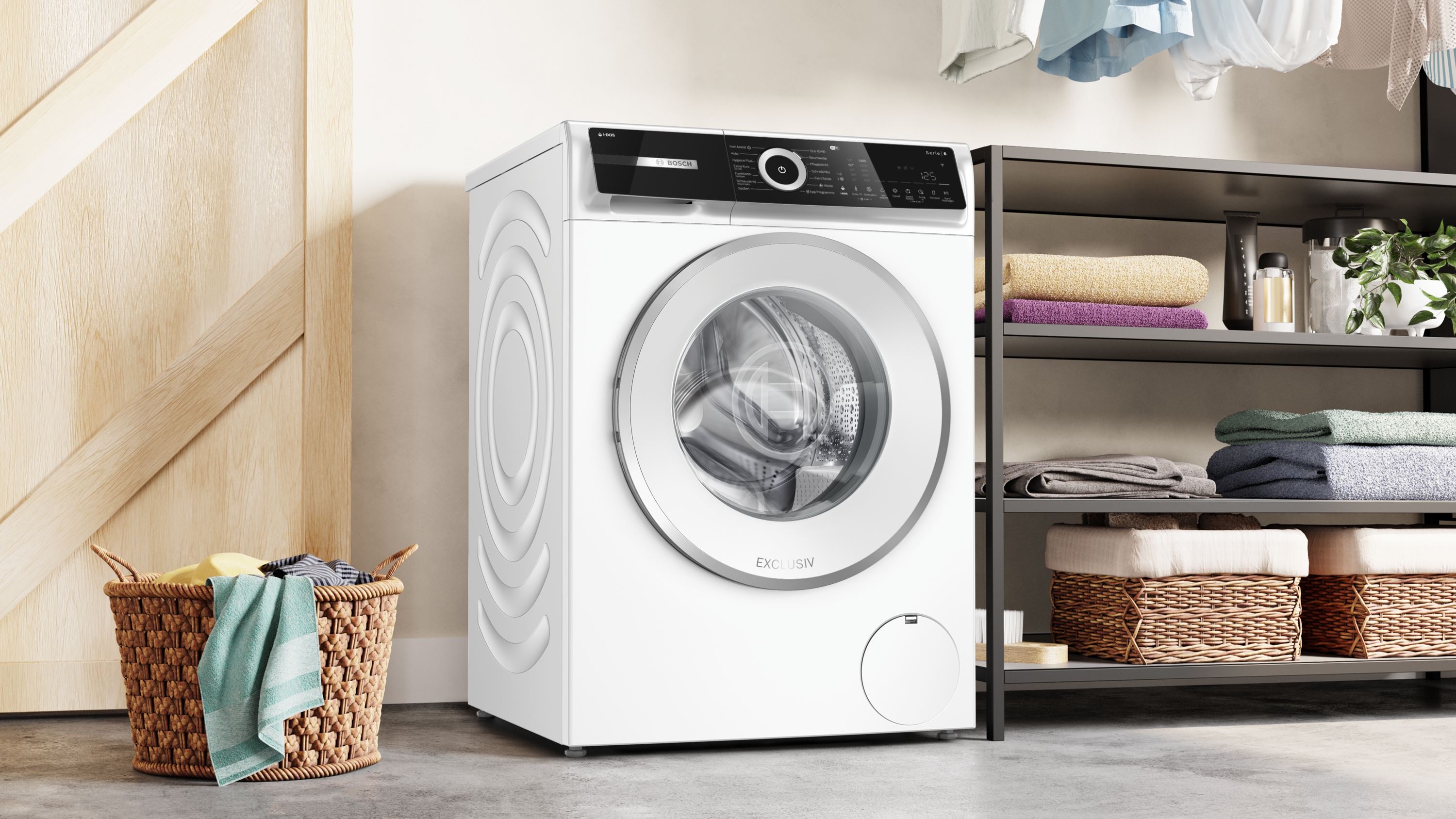 Bosch WGN244A91 Waschmaschine | 9 kg | 1400 U/min | i-DOS | Iron Assist | Dampf-Option | EEK A