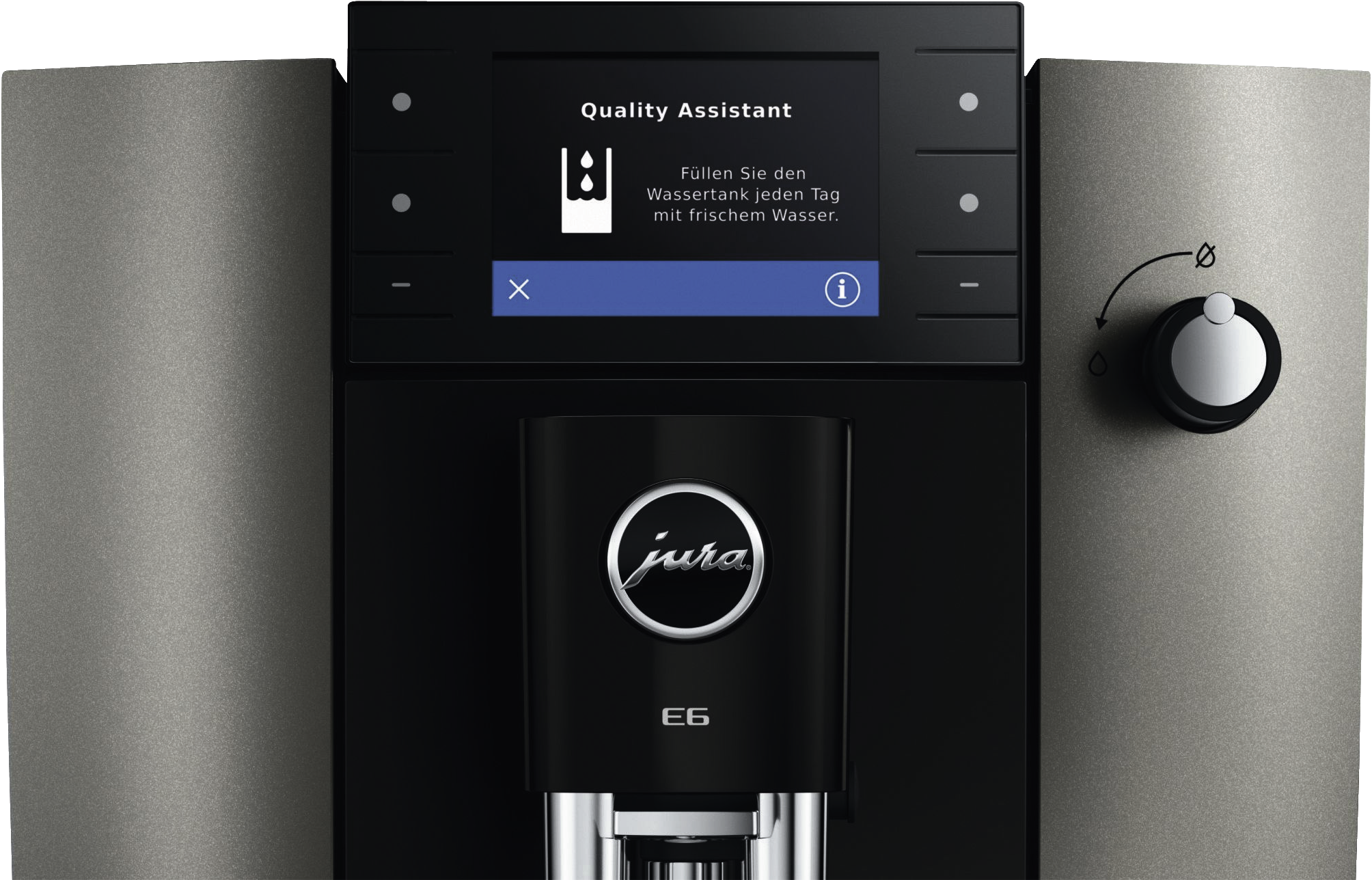 JURA E6 (ED) Dark Inox | Kaffeevollautomat | 15 bar | 1,9l Tank
