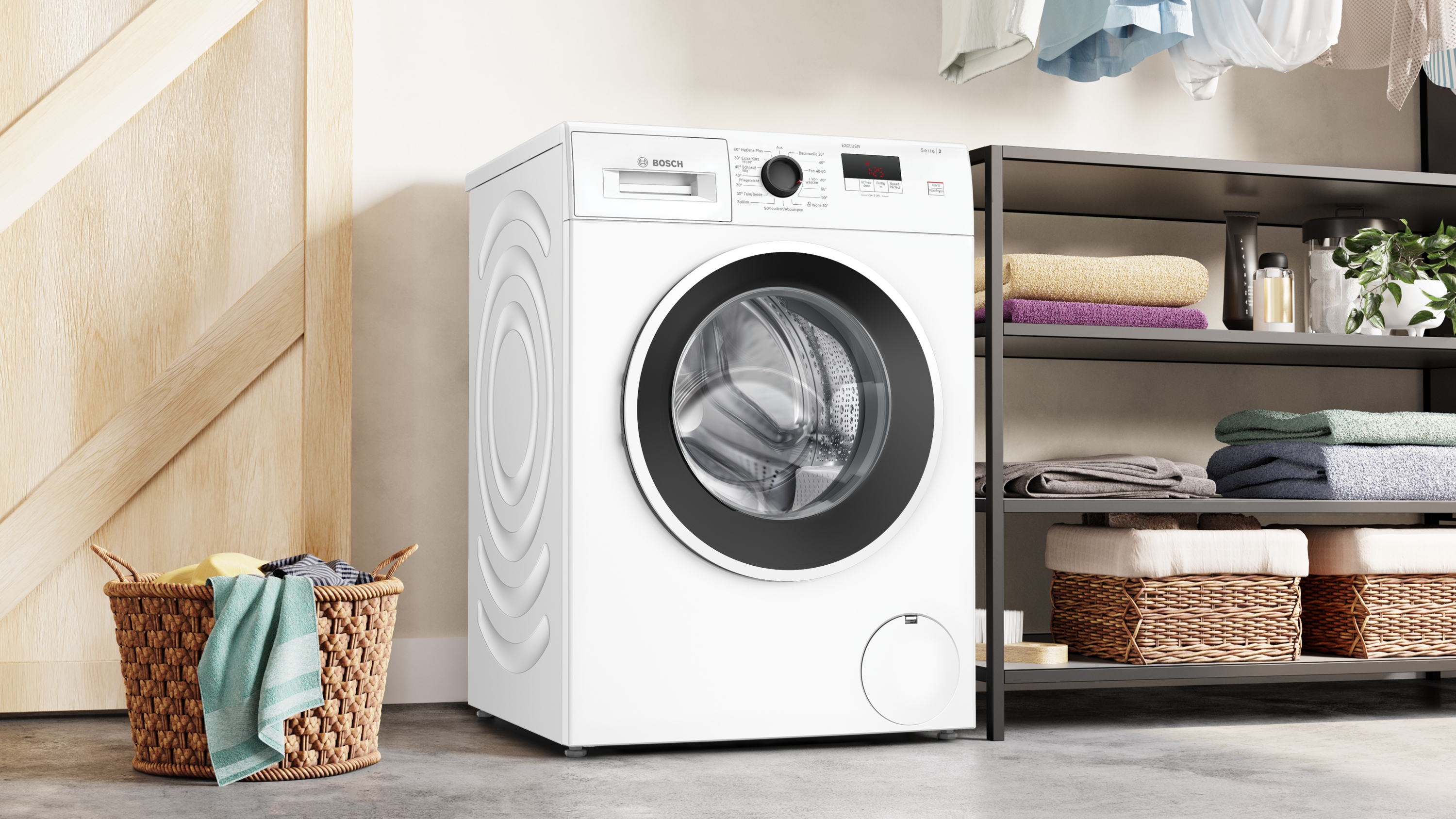 Bosch WGE02490 Waschmaschine | 7kg | 1400 U/min | Speed Perfect | EEK A | 70dB