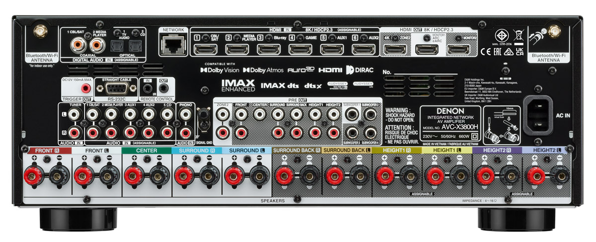 Denon AVC-X3800H 9.4 Kanal 8K AV-Receiver