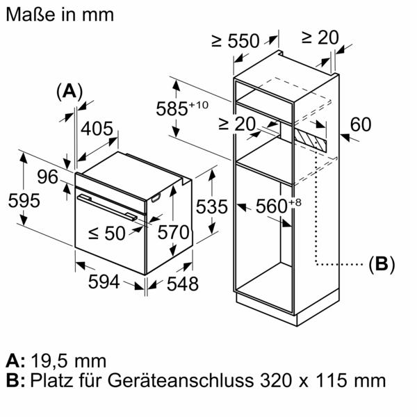 Bosch HBG579BS0 Einbau-Backofen, Serie 6 Aussteller