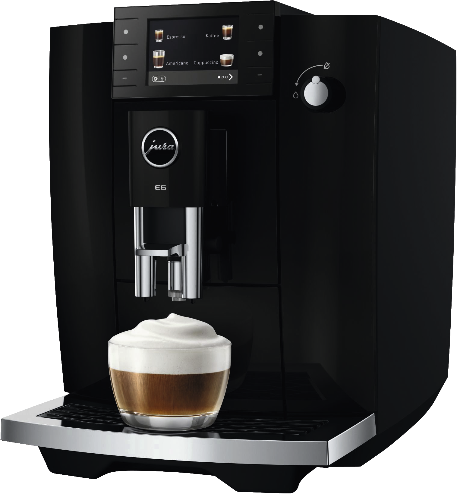 JURA E6 (ED) Piano Black | Kaffeevollautomat | 15 bar | 1,9 l Tank