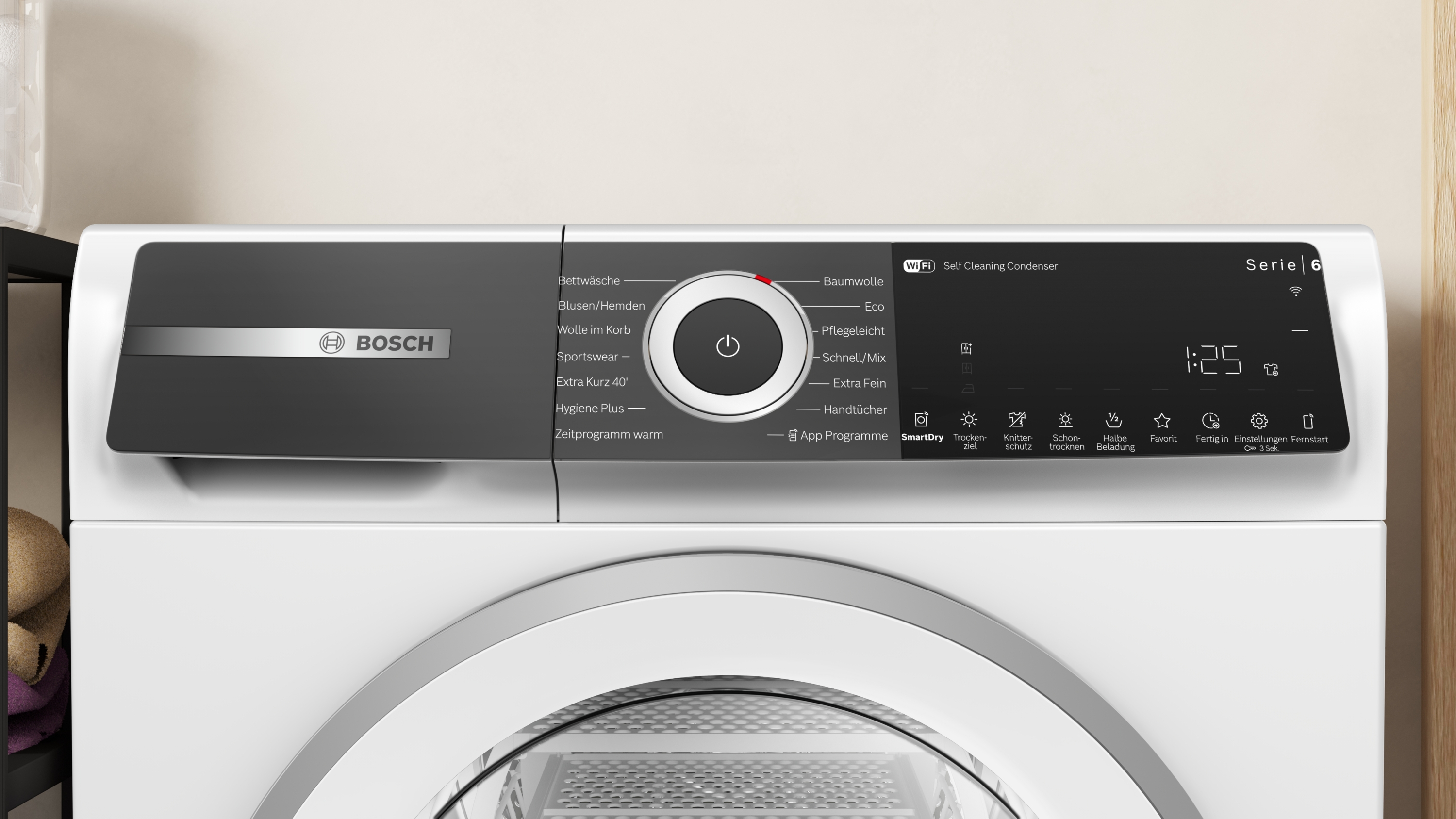 Bosch WQH245B90 Wärmepumpentrockner | 9 kg | Auto Dry | Smart Dry | Selbstr. Kondensator | EEK C