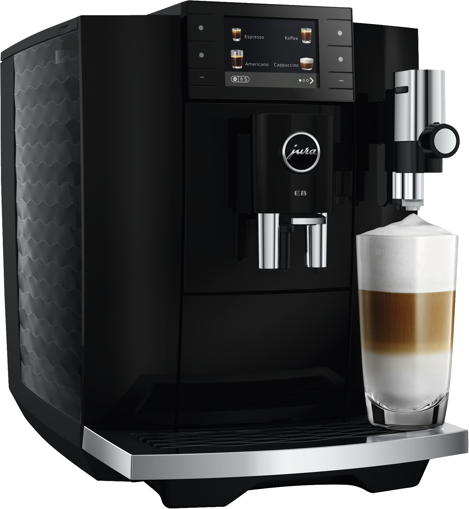 JURA E8 (ED) Piano Black | Kaffeevollautomat | 15 bar | 1,9 l Tank