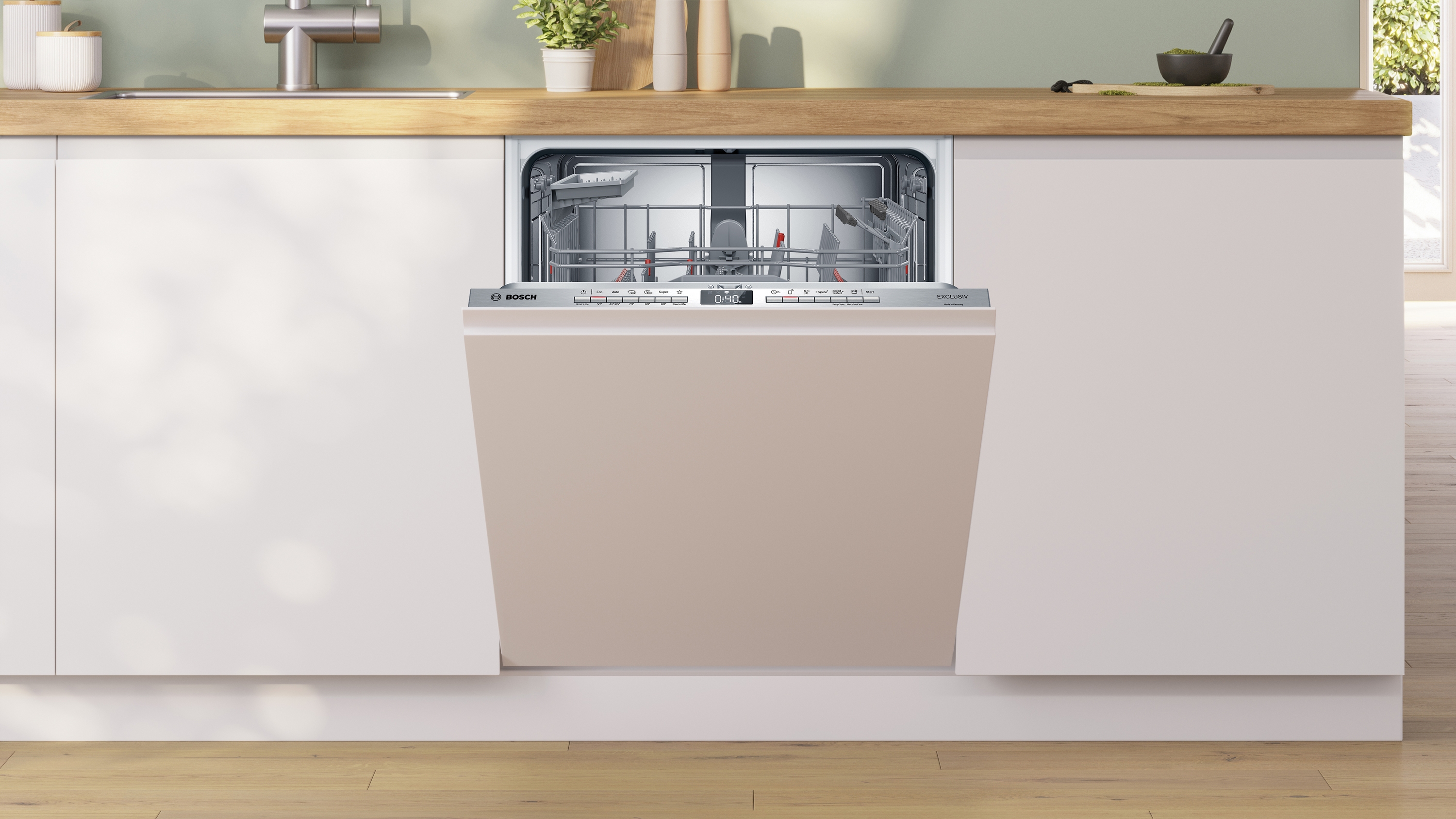 Bosch SBV4EBX0ME XXL Geschirrspüler vollintegr. | Max Flex Körbe | Info Light | Efficient Dry