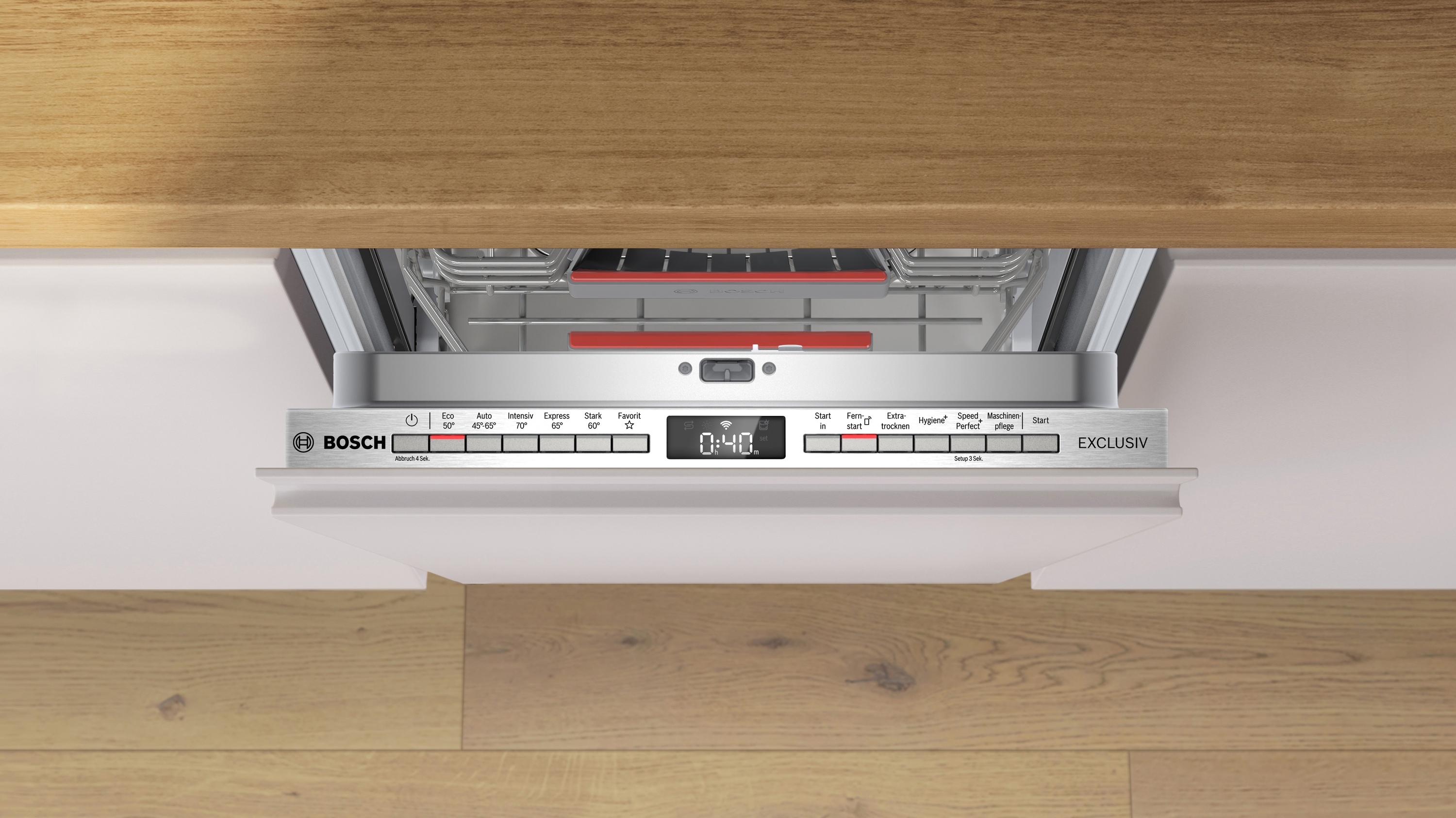 Bosch SPD4EMX02D Geschirrspüler vollintegr. | 45 cm | Vario Flex Korbsystem | Info Light | EEK B
