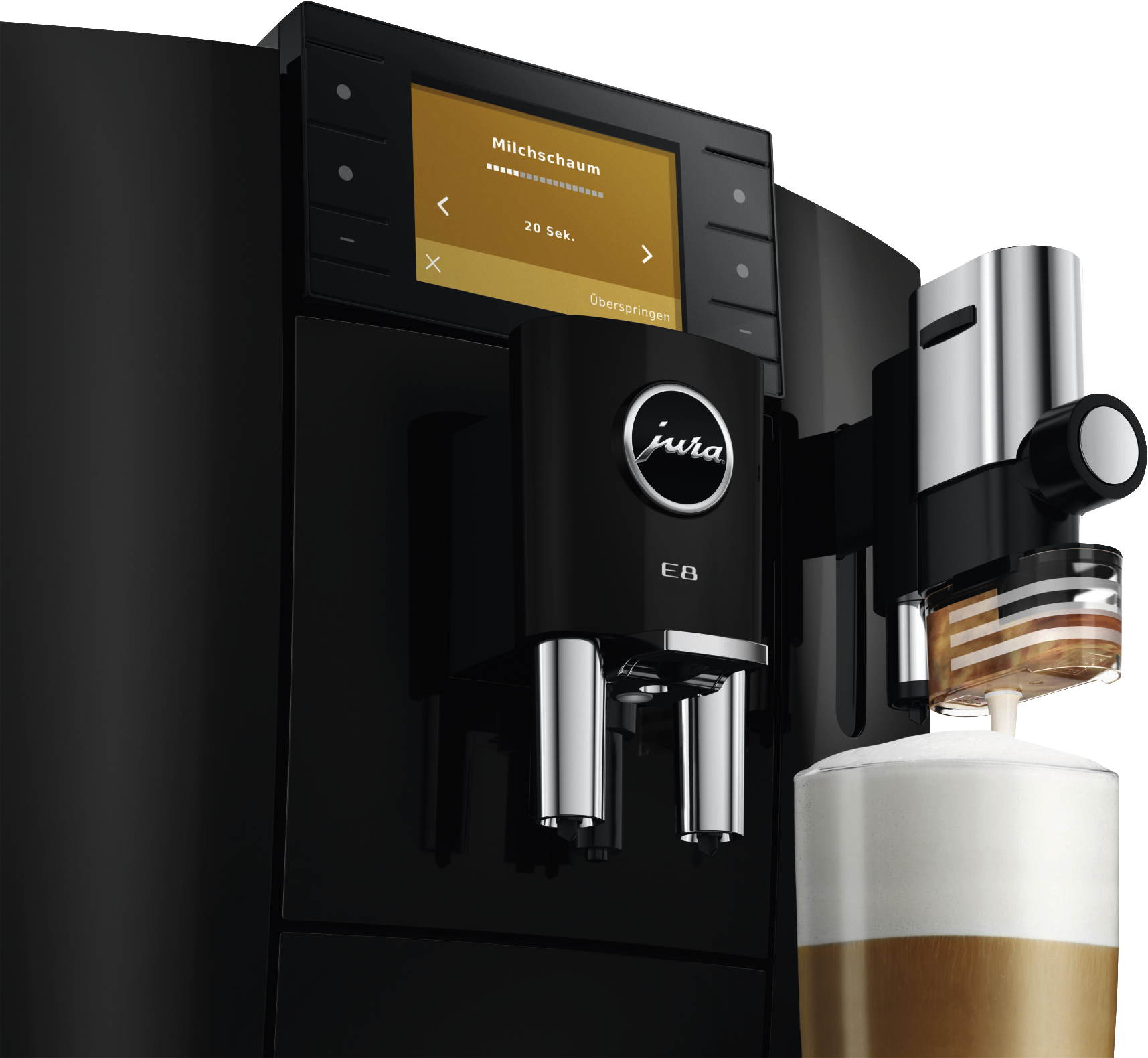 JURA E8 (ED) Piano Black | Kaffeevollautomat | 15 bar | 1,9 l Tank