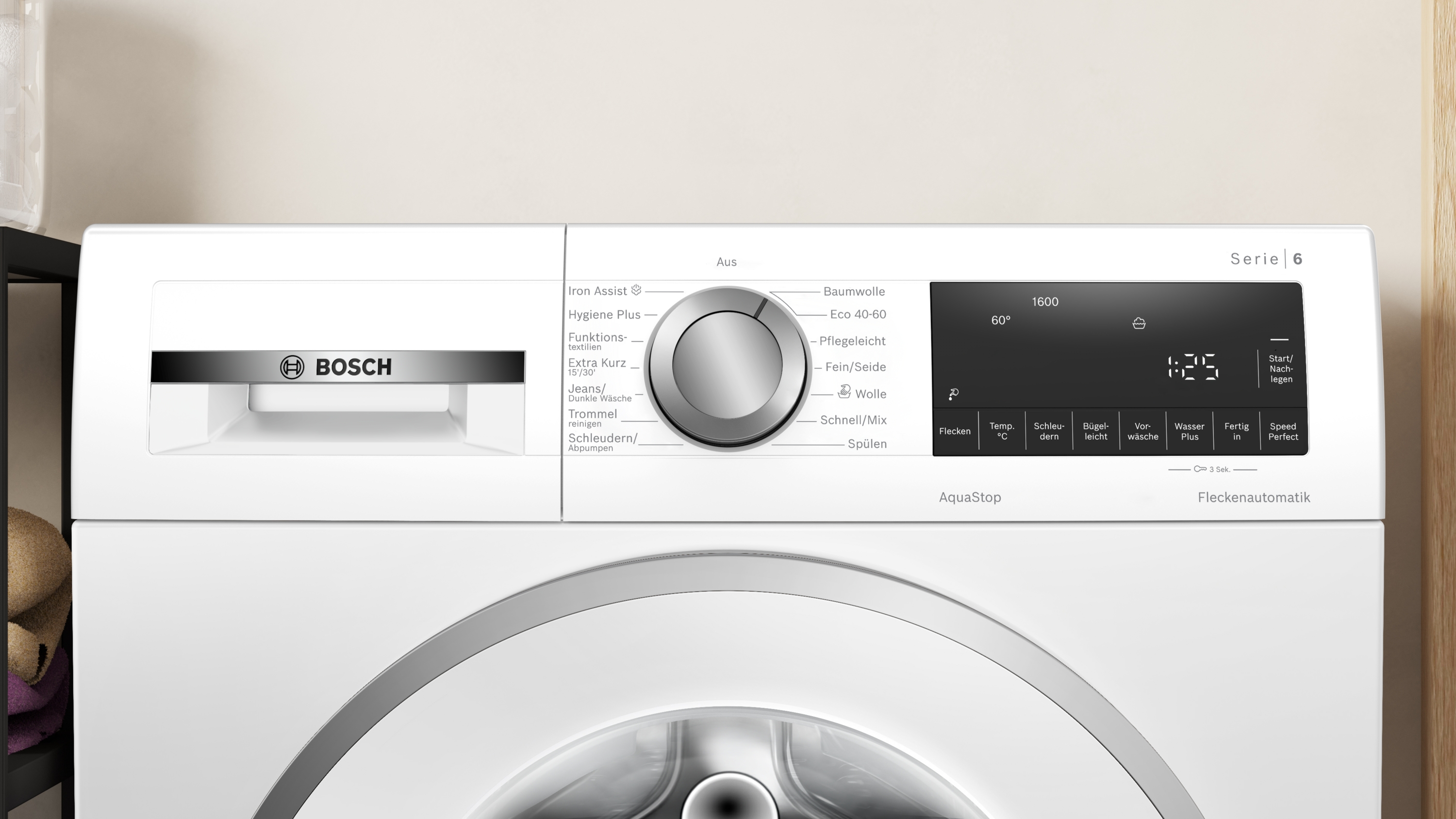 Bosch WGG256Z91 Waschmaschine | 10 kg | 1600 U/min | Iron Assist | Speed Perfect | EEK A | 73 dB
