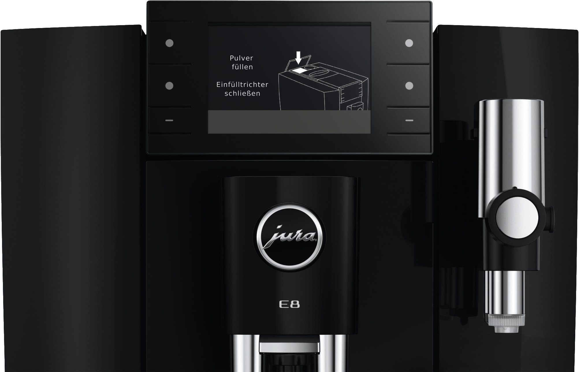 JURA E8 (ED) Piano Black | Kaffeevollautomat | 15 bar | 1,9 l Tank