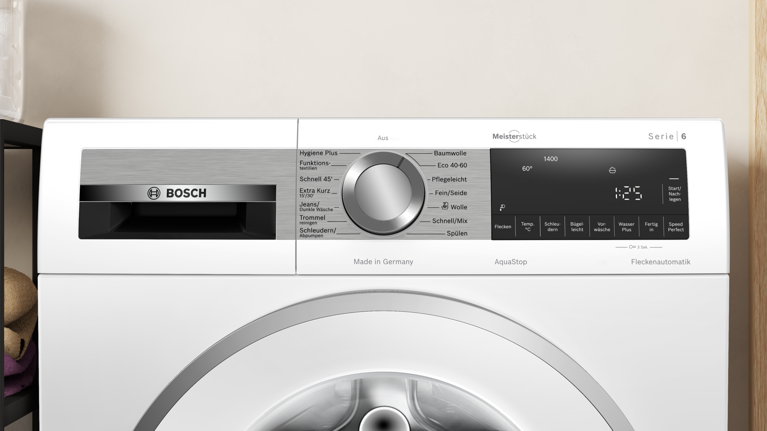 Bosch WGG244190 Waschmaschine | 9 kg | 1400 U/min | Speed Perfect | EEK A | 69 dB