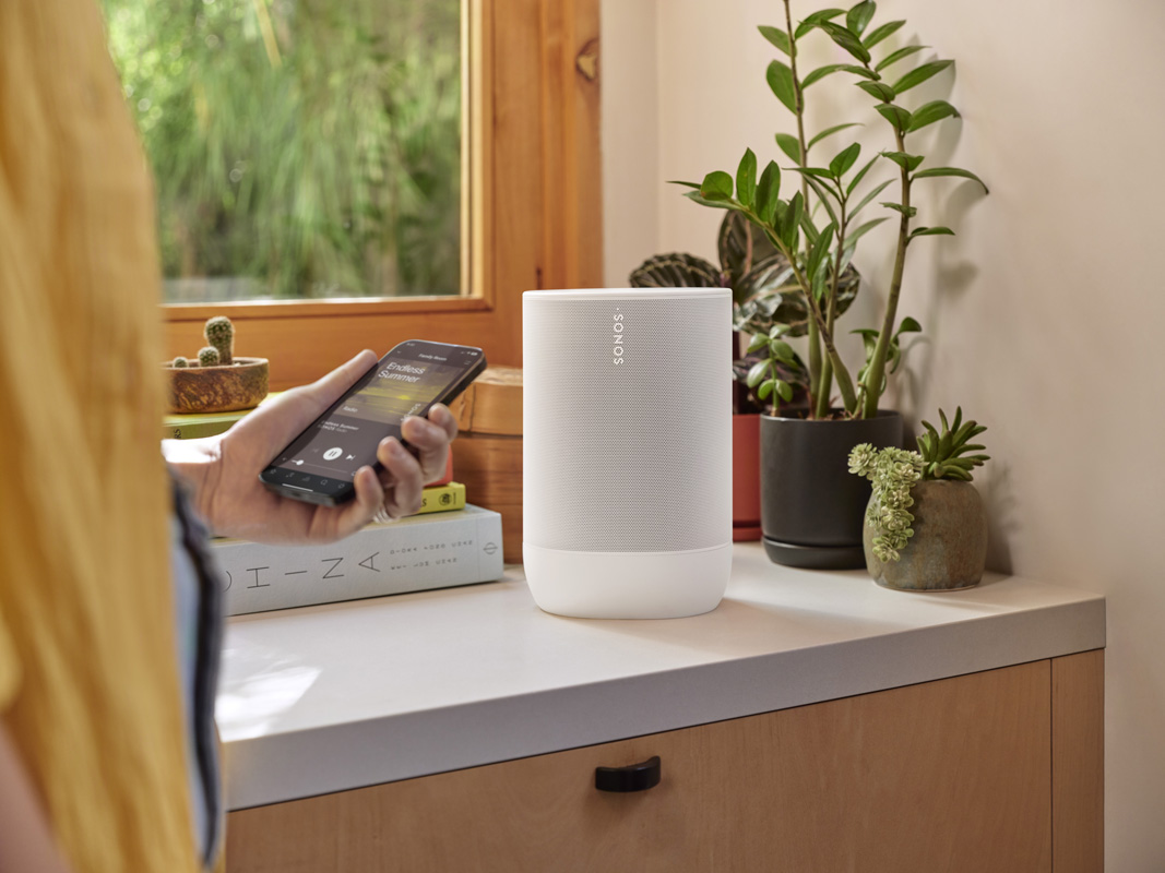 Sonos Move 2 Tragbarer WLAN- und Bluetooth-Lautsprecher