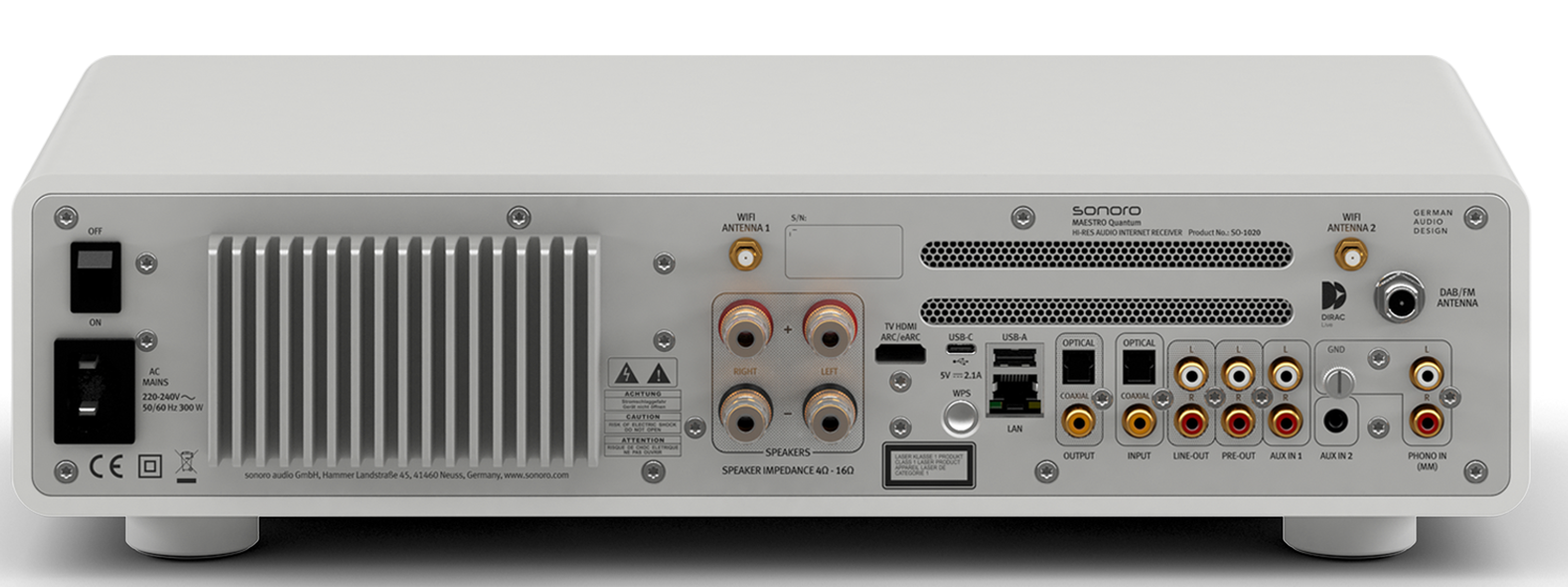 Sonoro MAESTRO Quantum | Hi-Res Netzwerk-Receiver | CD | DAB+/Internet-Radio | Bluetooth