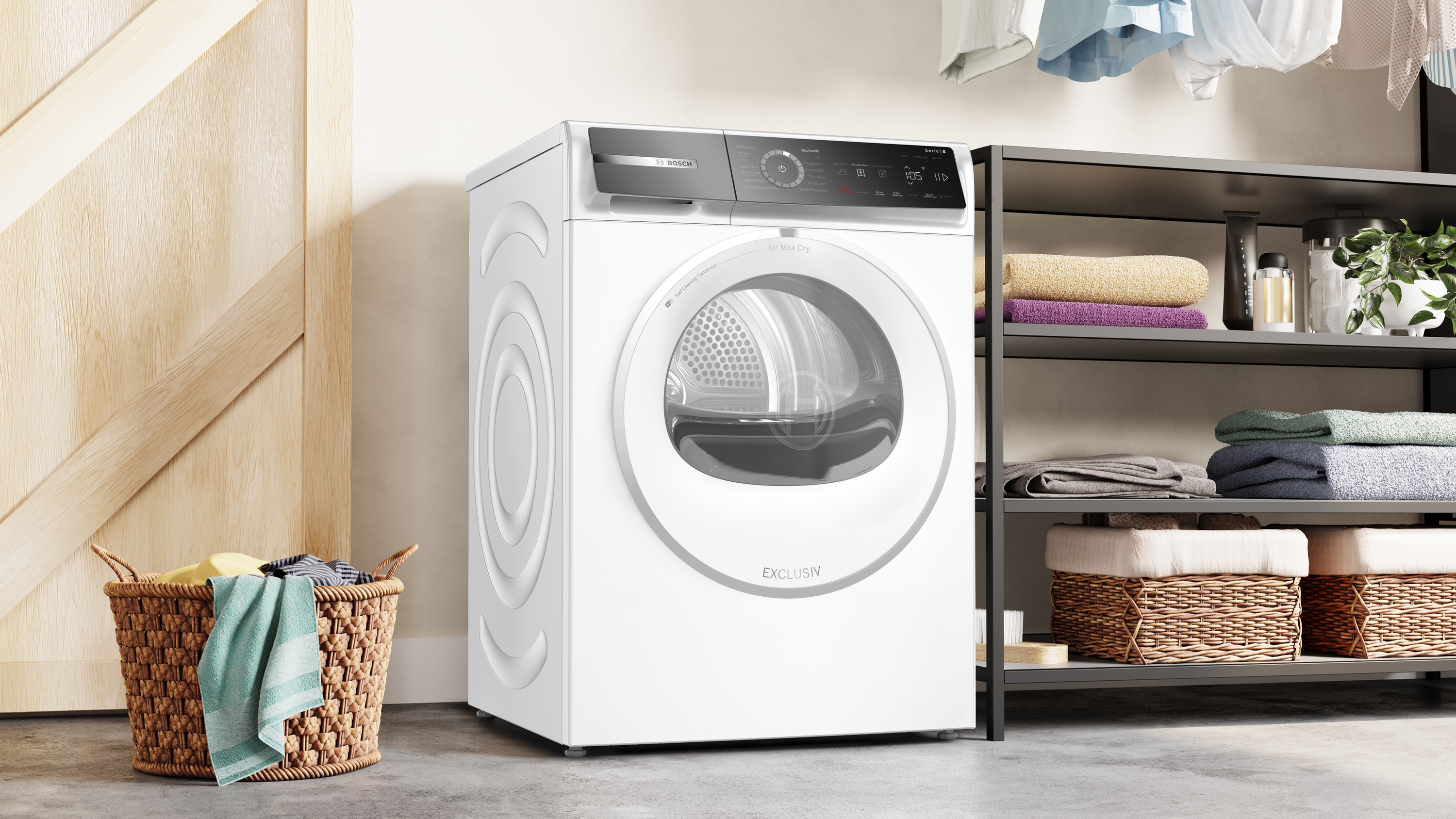 Bosch WRB247C90 Wärmepumpentrockner | 9 kg | Auto Dry | Air Max Dry | Cool Dry | Selbstr. Kondensator