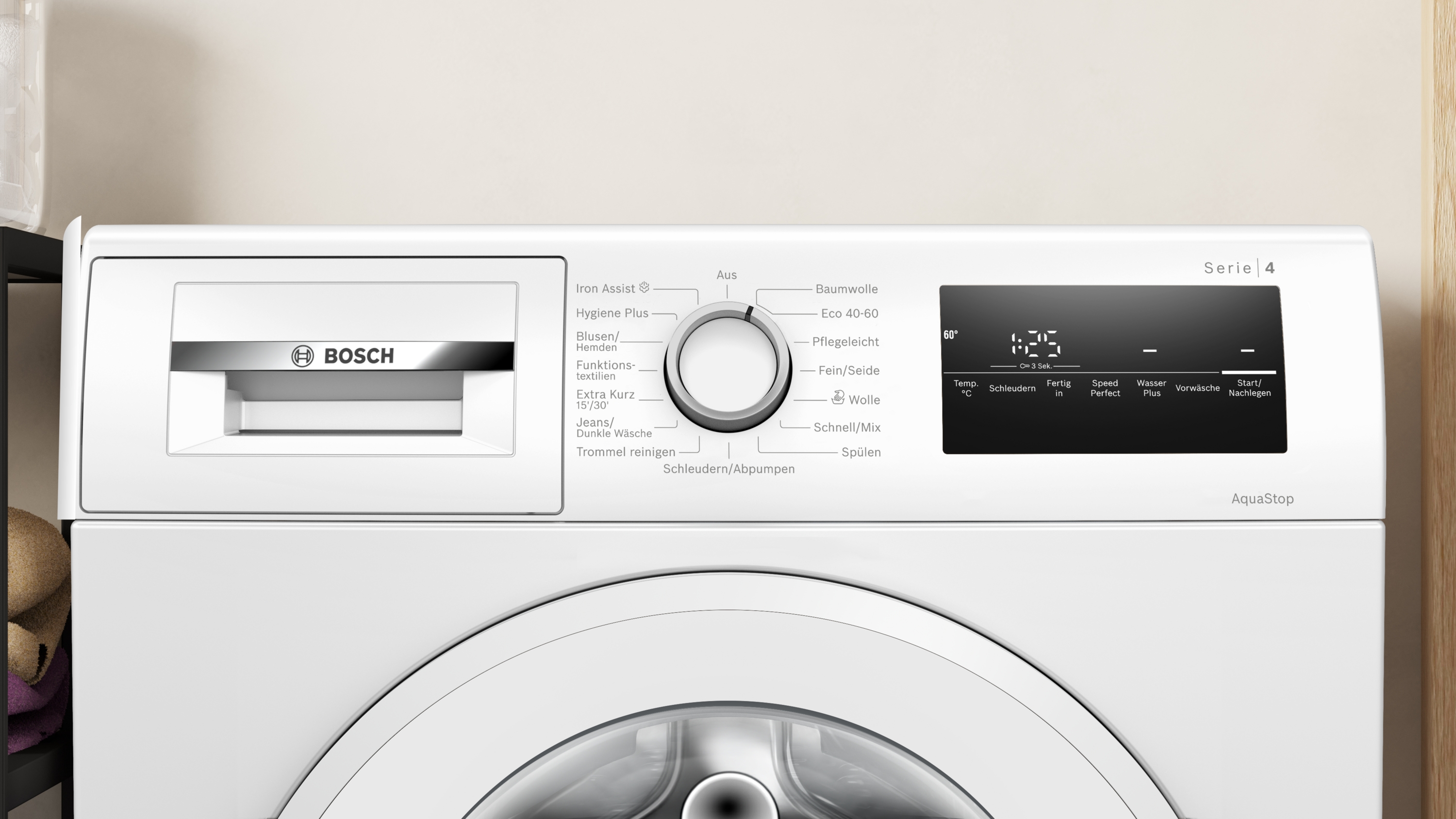 Bosch WAN2829E Waschmaschine | 8kg | 1400 U/min | Iron Assist | Speed Perfect | EEK A | 71dB