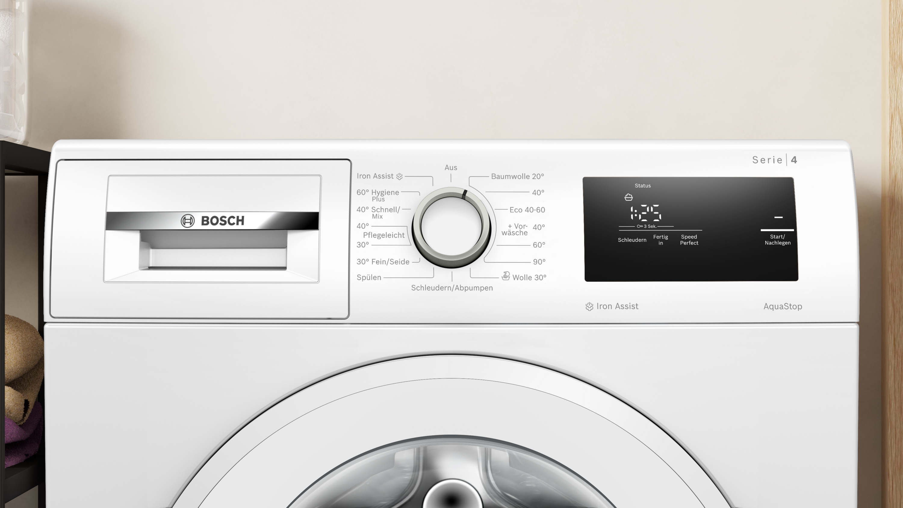 Bosch WAN28095 Waschmaschine | 8kg | 1400 U/min | Iron Assist | EEK A | 71dB