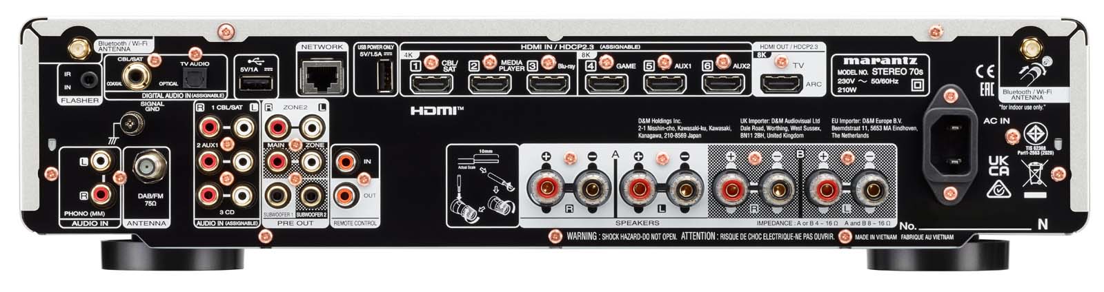 Marantz Stereo 70s 8K Stereo-AV-Receiver