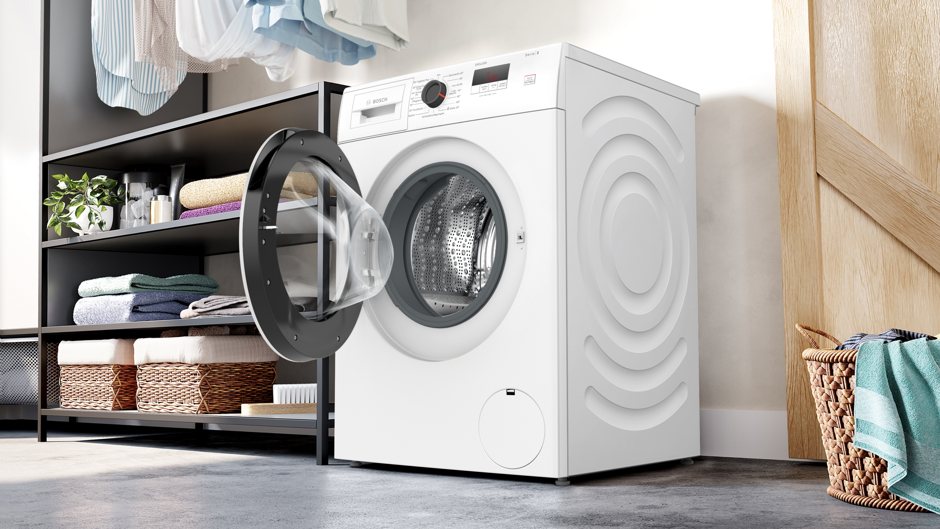 Bosch WGE02490 Waschmaschine | 7kg | 1400 U/min | Speed Perfect | EEK A | 70dB