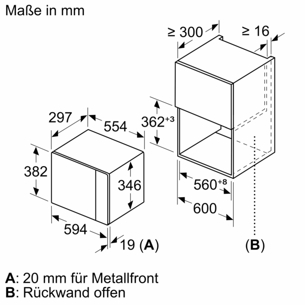 bfl524ms0_7 Bosch BFL524MS0 Einbau-Mikrowelle, Serie 6 Unbenutztes Vorführgerät